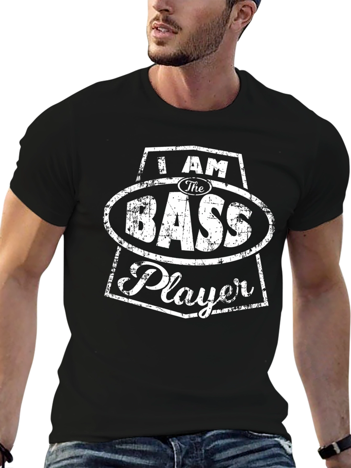 I AM THE BASS PLAYER T-Shirt - Musician Tee