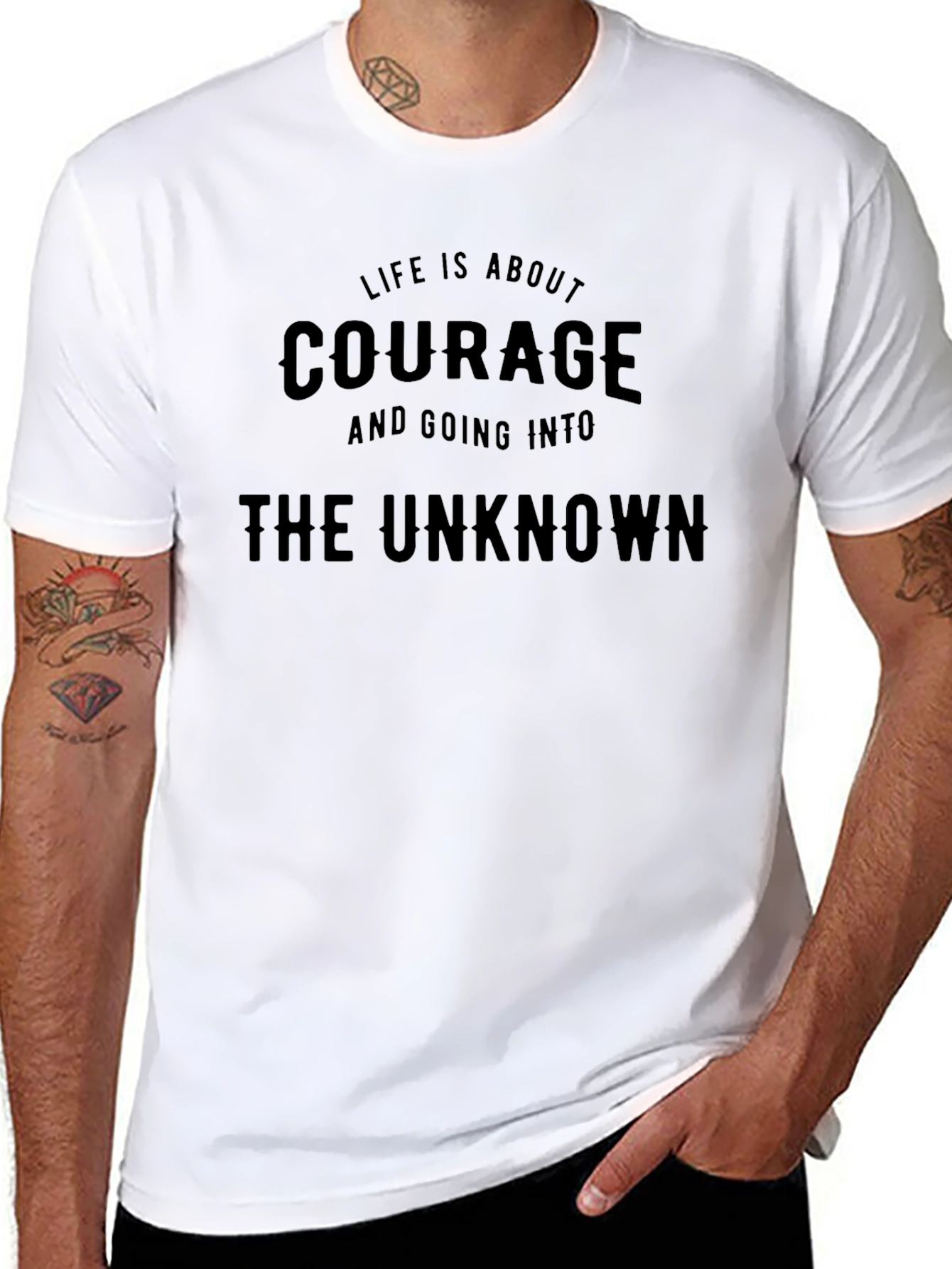 Courage Graphic Tee - The Unknown Awaits
