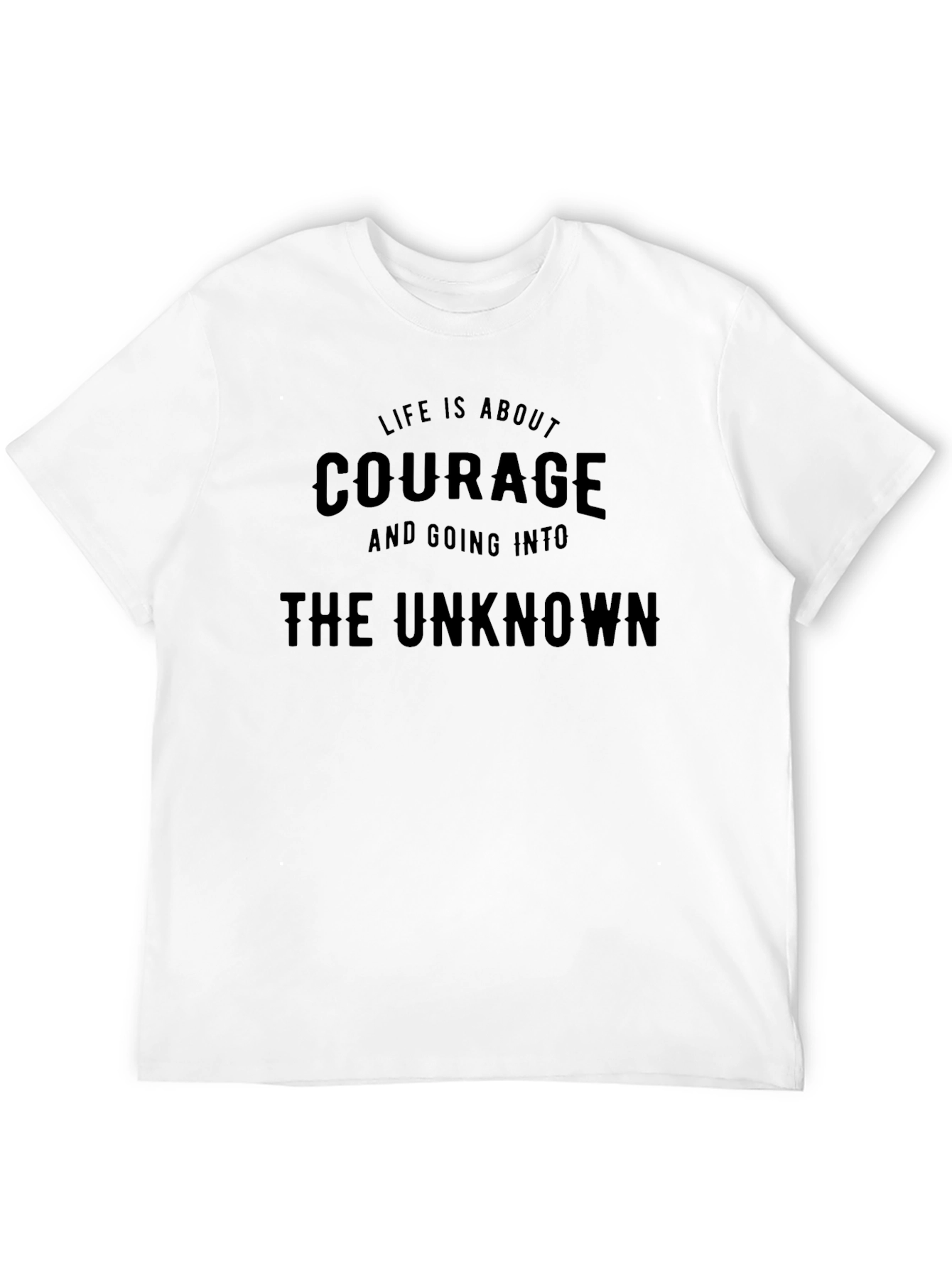 Courage Graphic Tee - The Unknown Awaits
