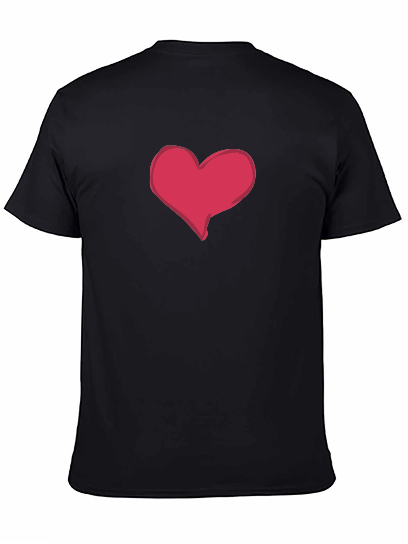 Heart Graphic Black T-Shirt