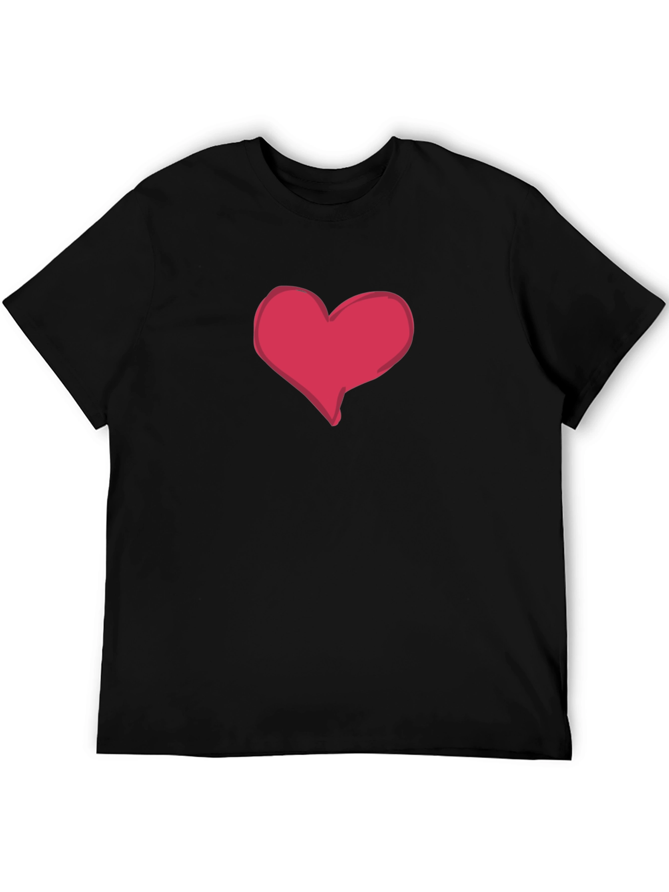 Heart Graphic Black T-Shirt