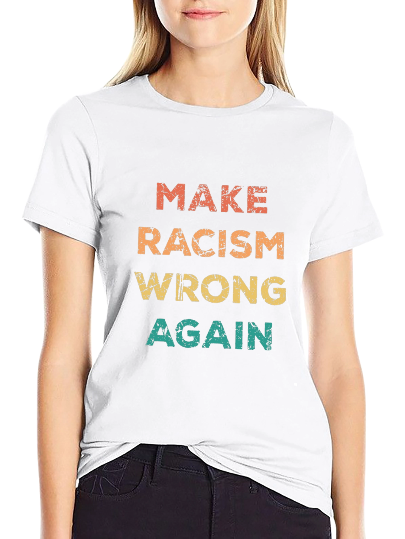 Make Racism Wrong Again Graphic Tee