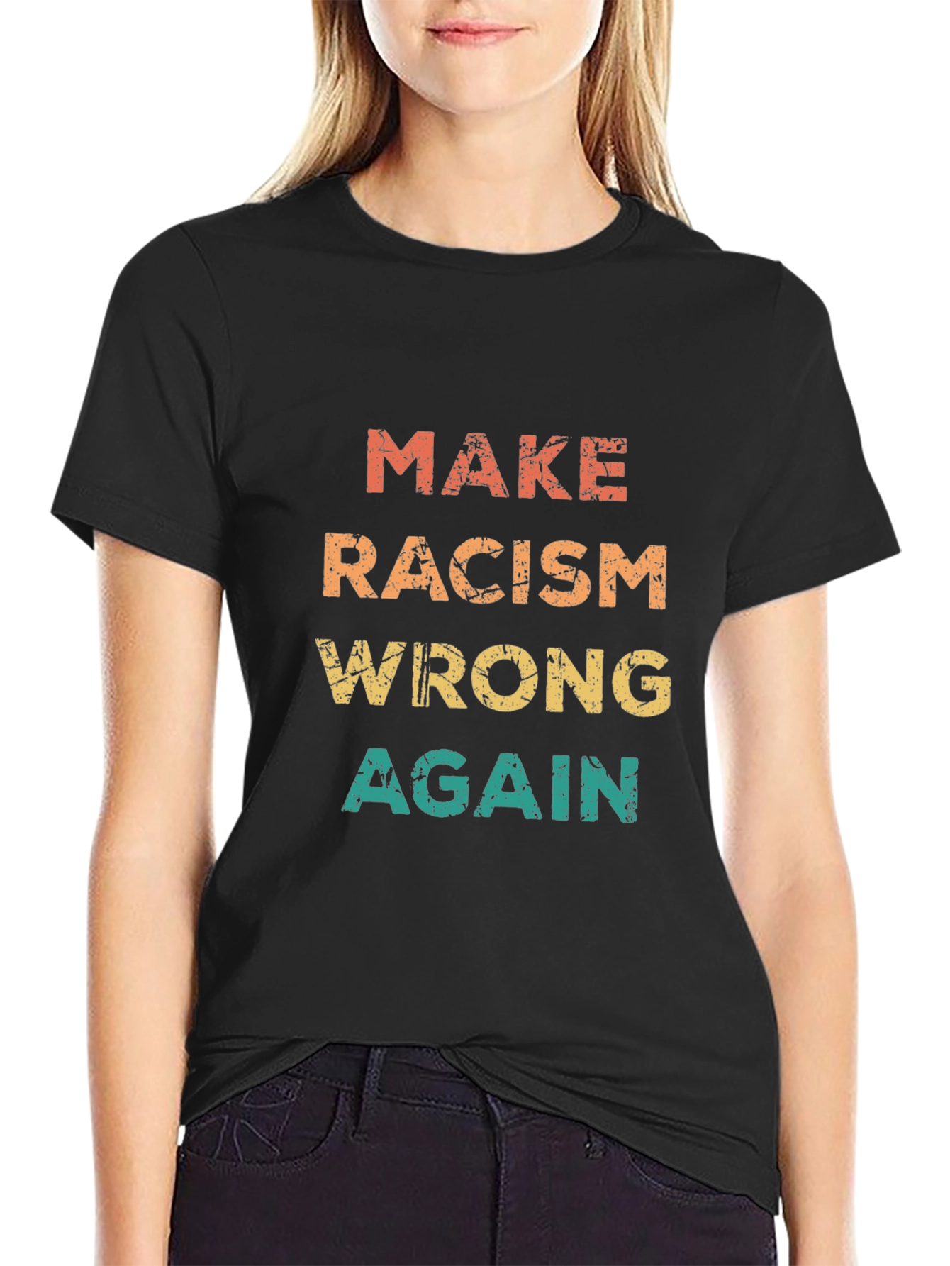 Make Racism Wrong Again Graphic Tee