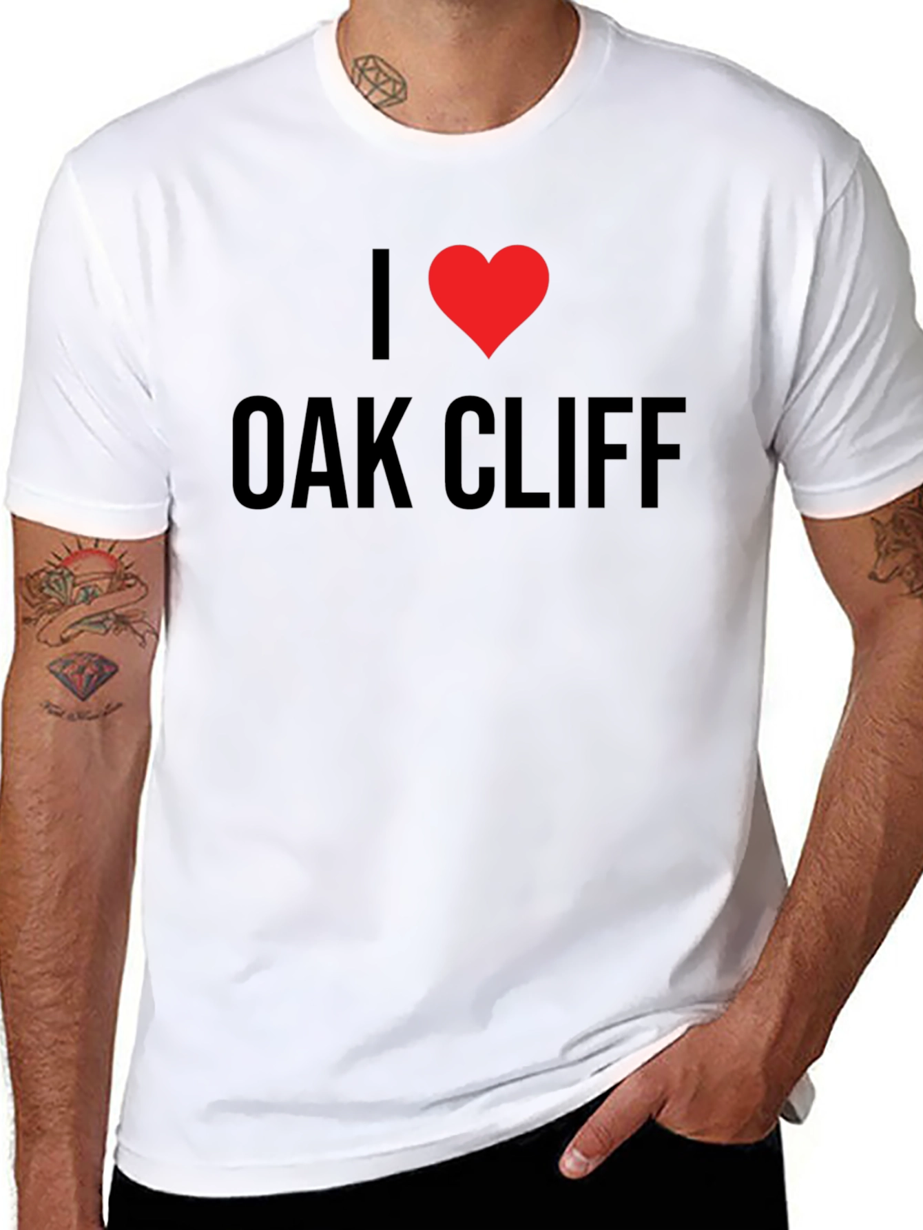 I Love Oak Cliff Black T-Shirt