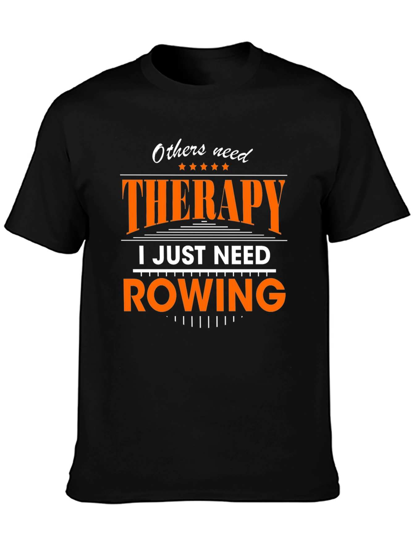 Rowing Therapy T-Shirt - Black