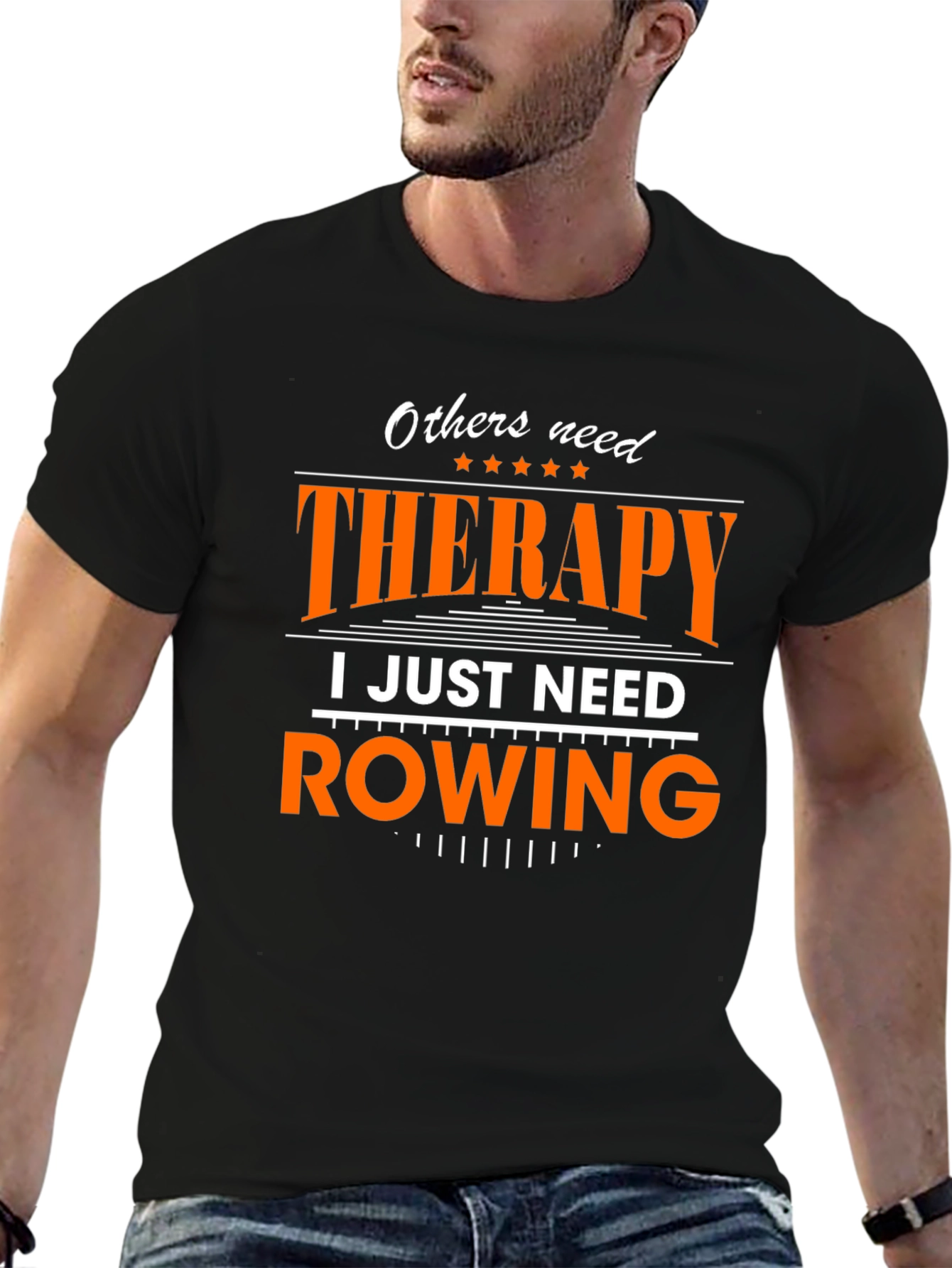 Rowing Therapy T-Shirt - Black