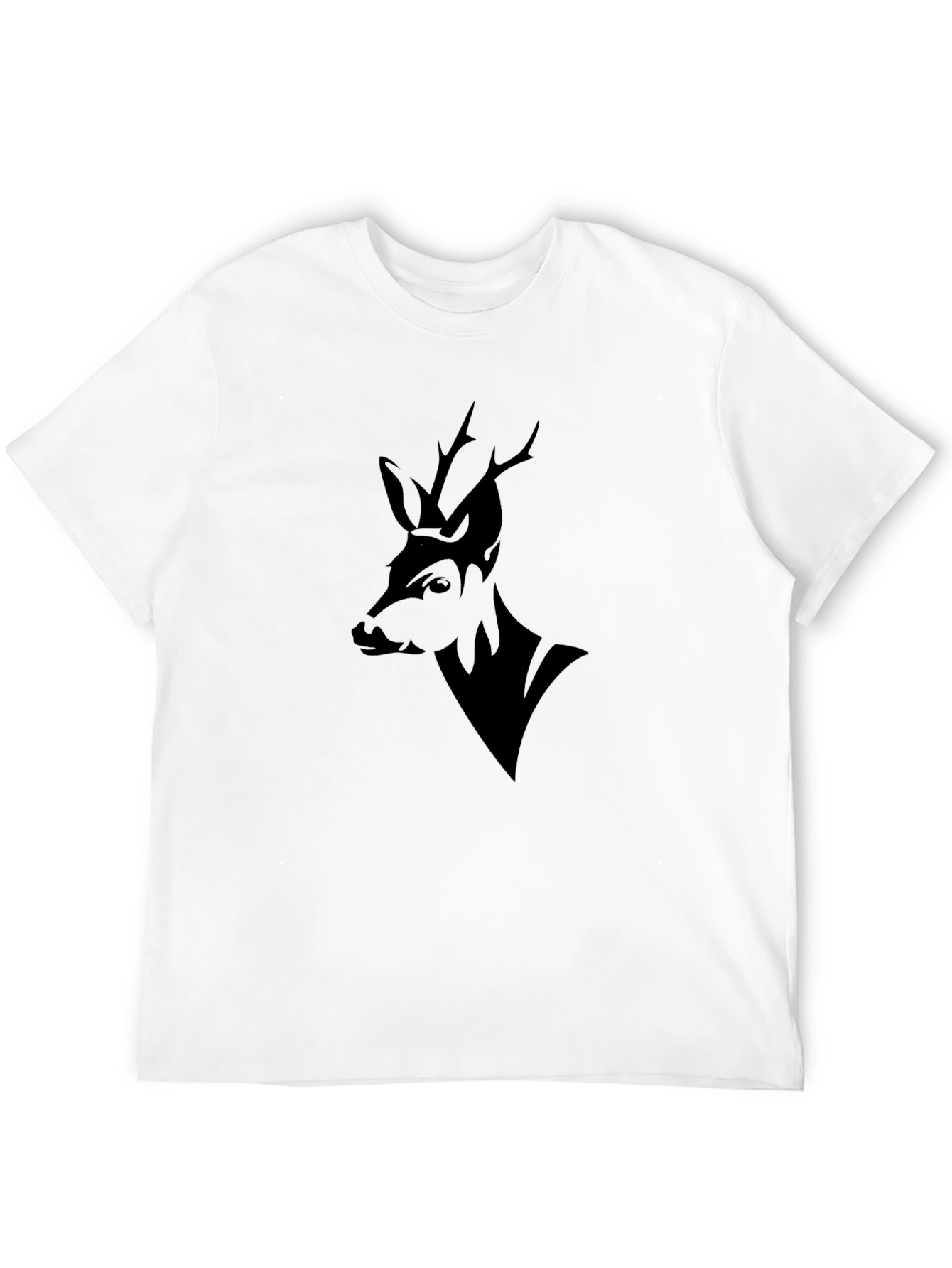 Black Deer Graphic Tee - Stylish Mens Shirt