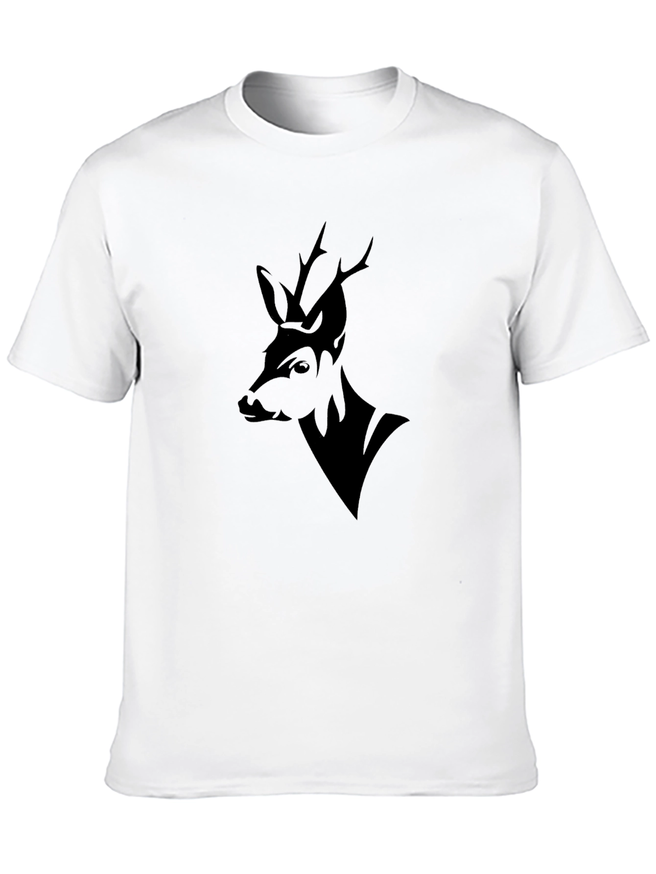 Black Deer Graphic Tee - Stylish Mens Shirt
