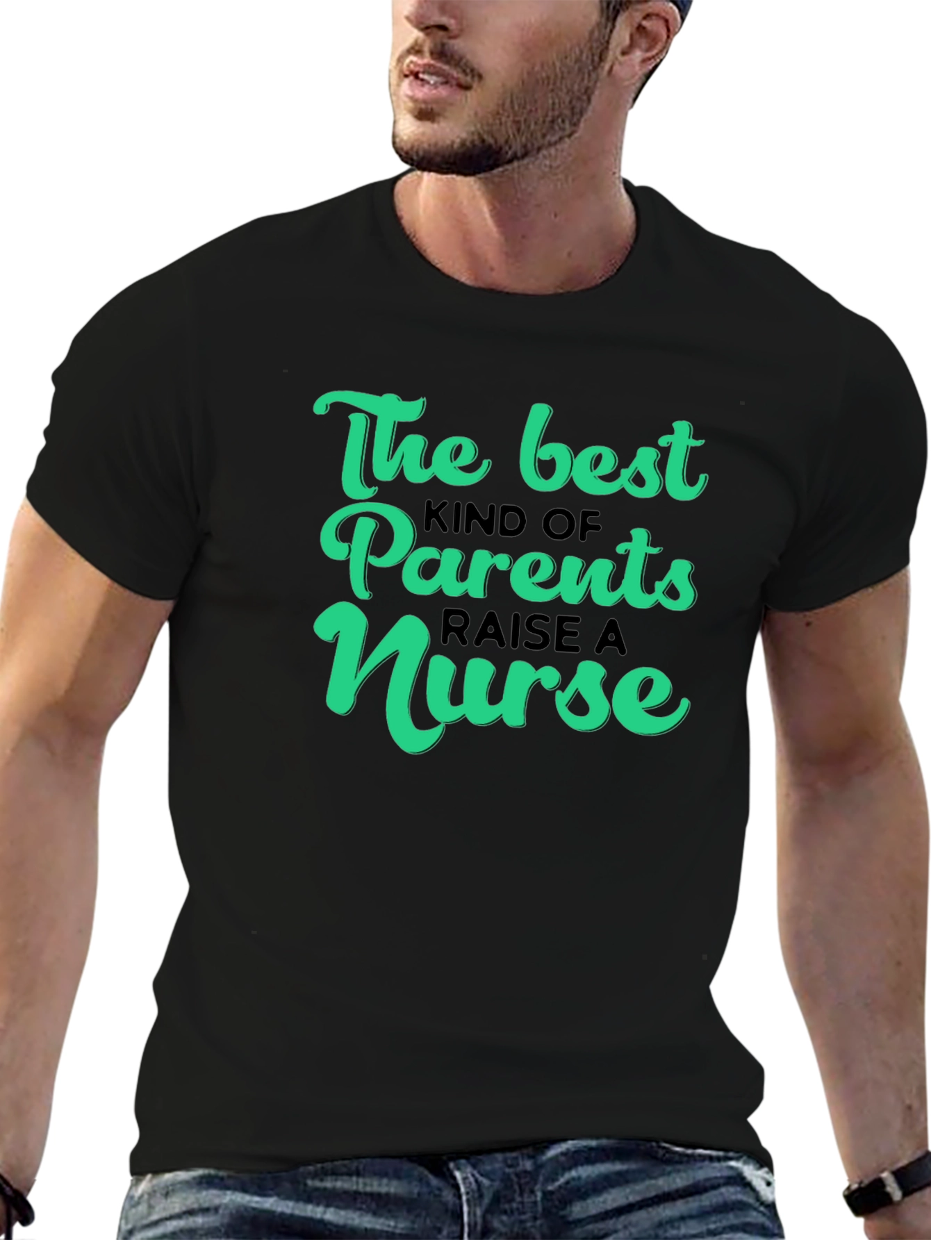 The Best Parents Raise A Nurse Graphic T-Shirt