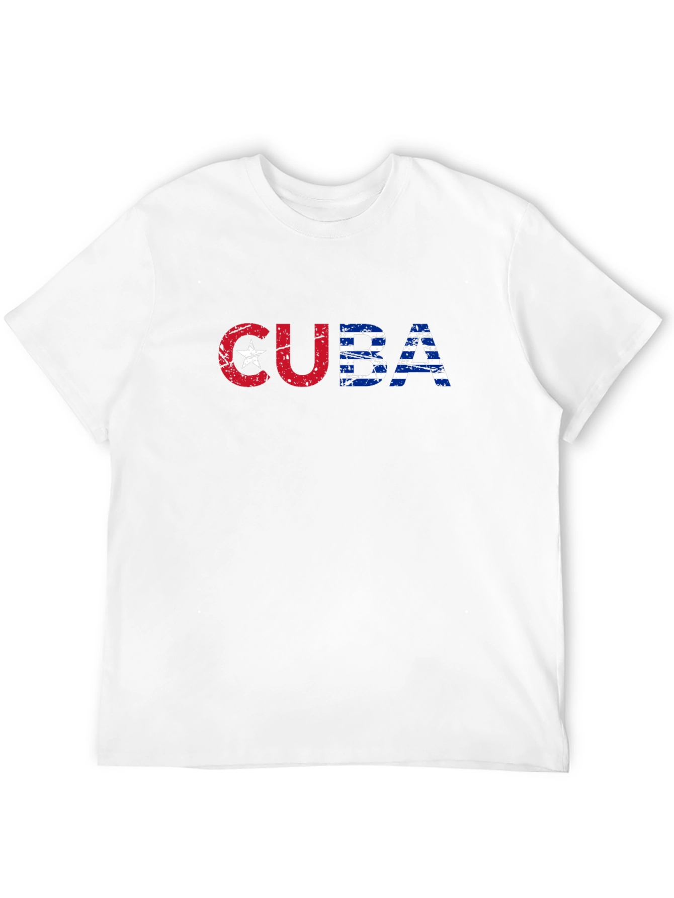 Cuba Flag T-Shirt - Distressed Graphic Tee
