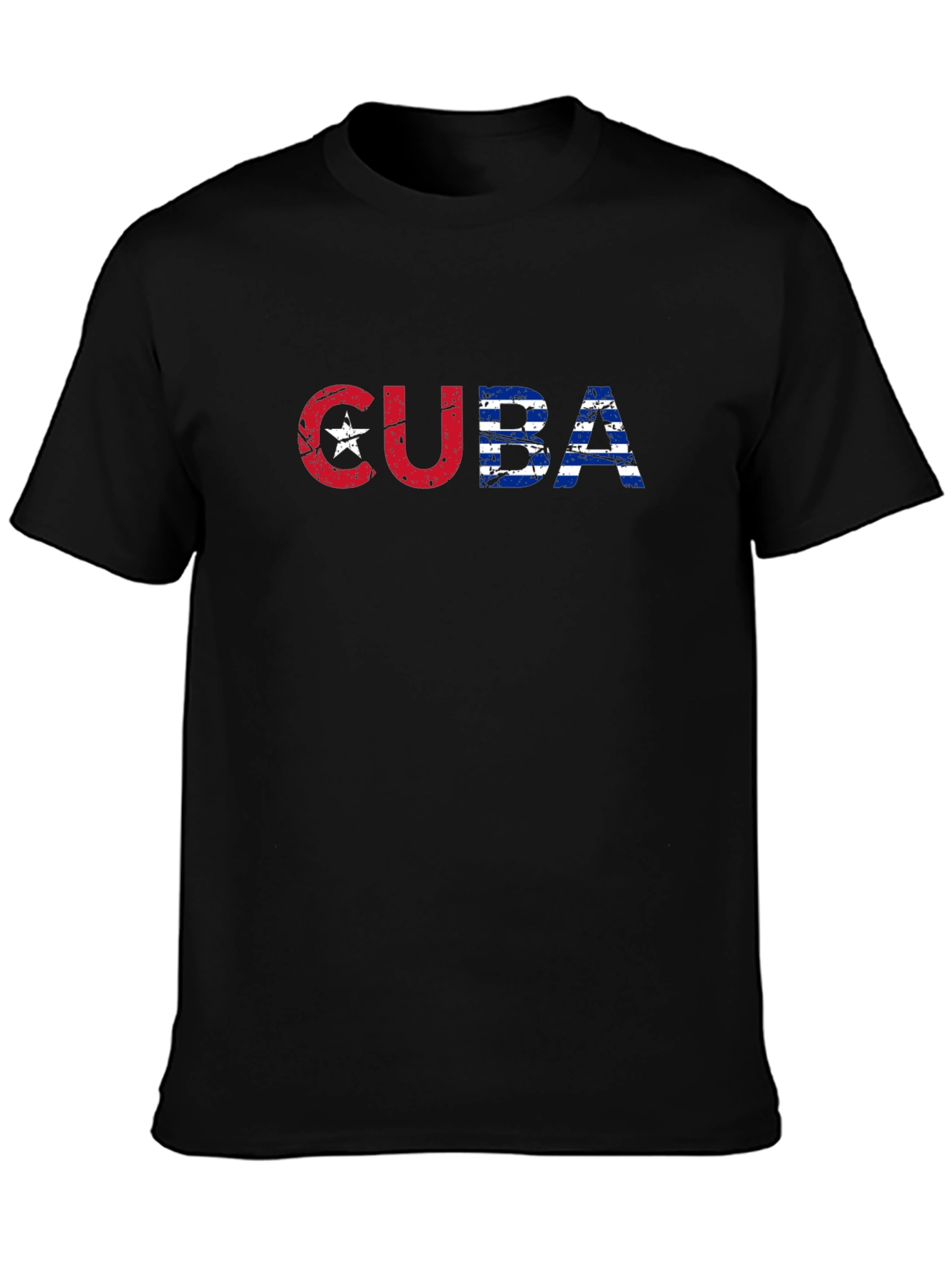 Cuba Flag T-Shirt - Distressed Graphic Tee
