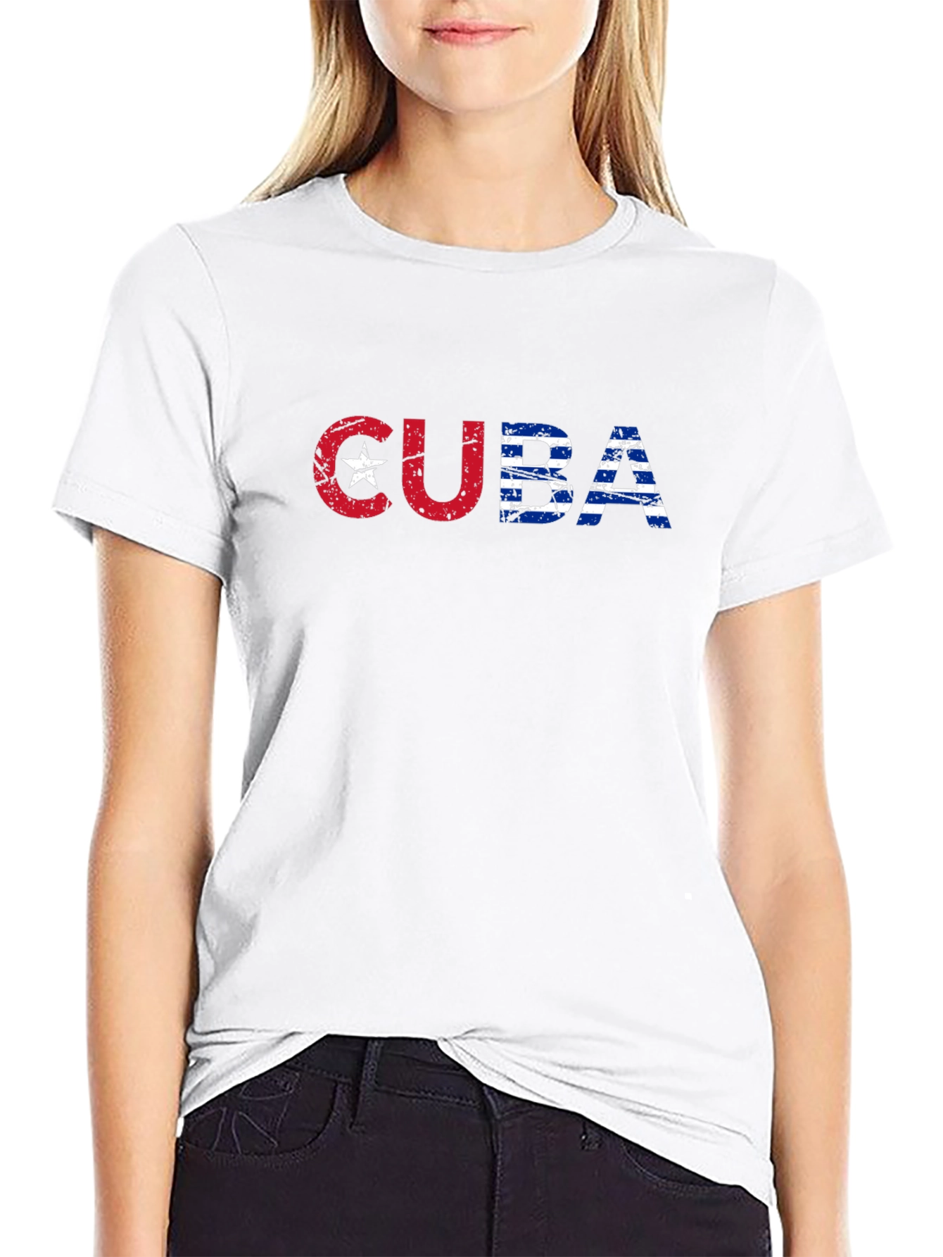 Cuba Flag T-Shirt - Distressed Graphic Tee