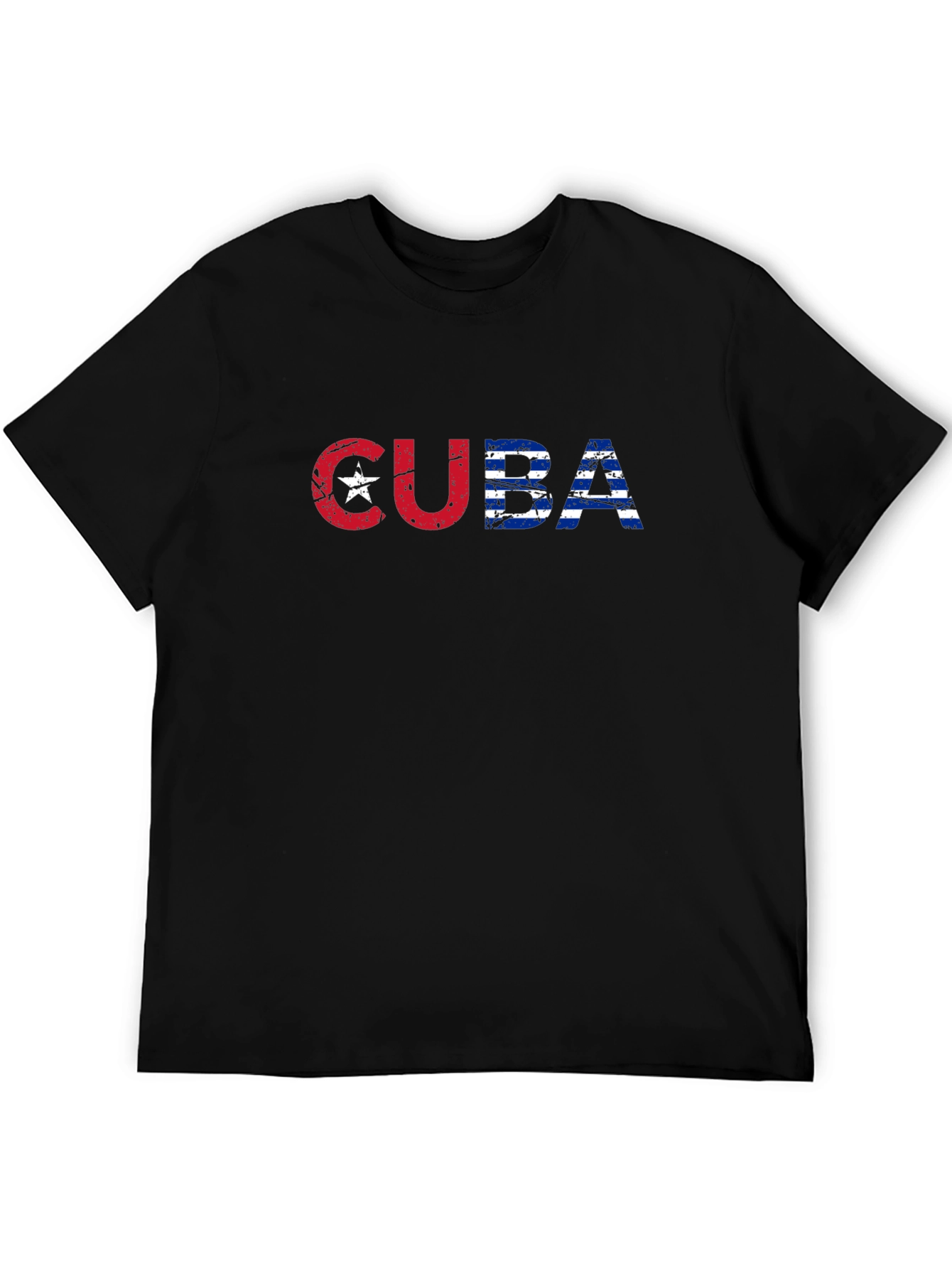 Cuba Flag T-Shirt - Distressed Graphic Tee