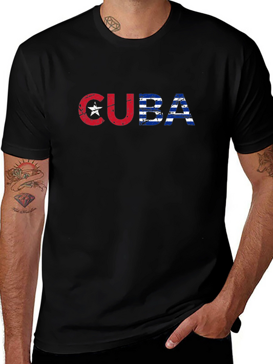 Cuba Flag T-Shirt - Distressed Graphic Tee