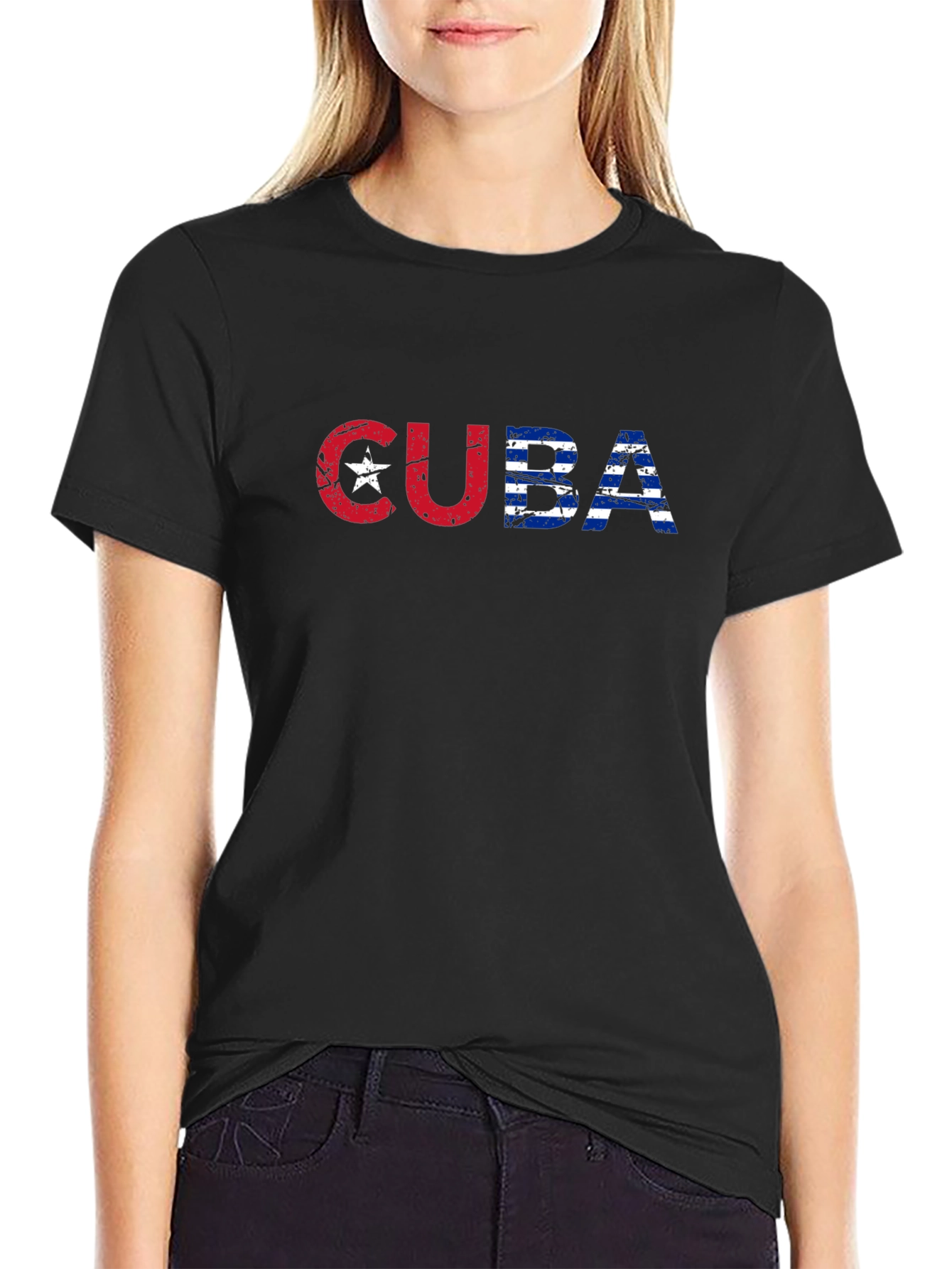 Cuba Flag T-Shirt - Distressed Graphic Tee