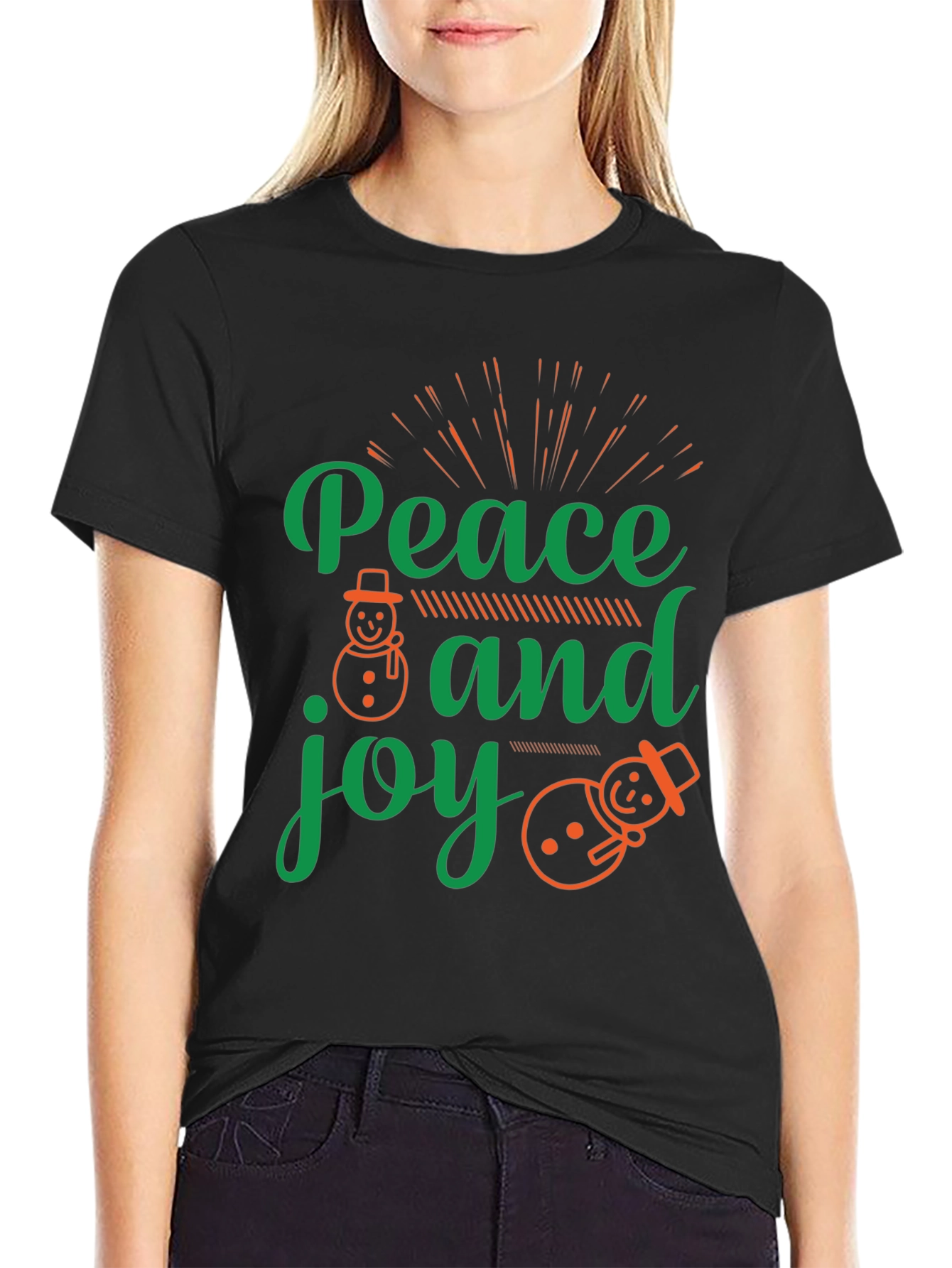 Peace and Joy Christmas T-Shirt