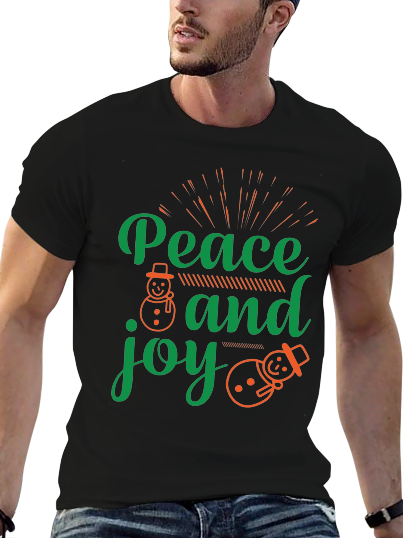 Peace and Joy Christmas T-Shirt