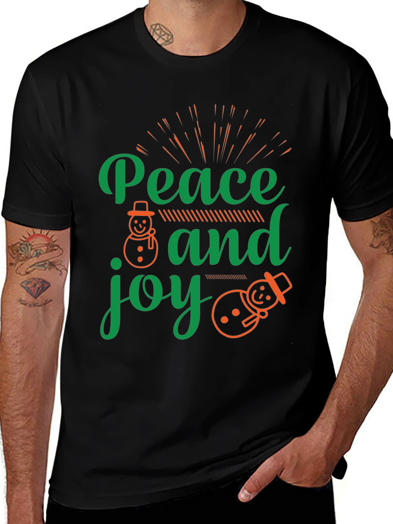 Peace and Joy Christmas T-Shirt