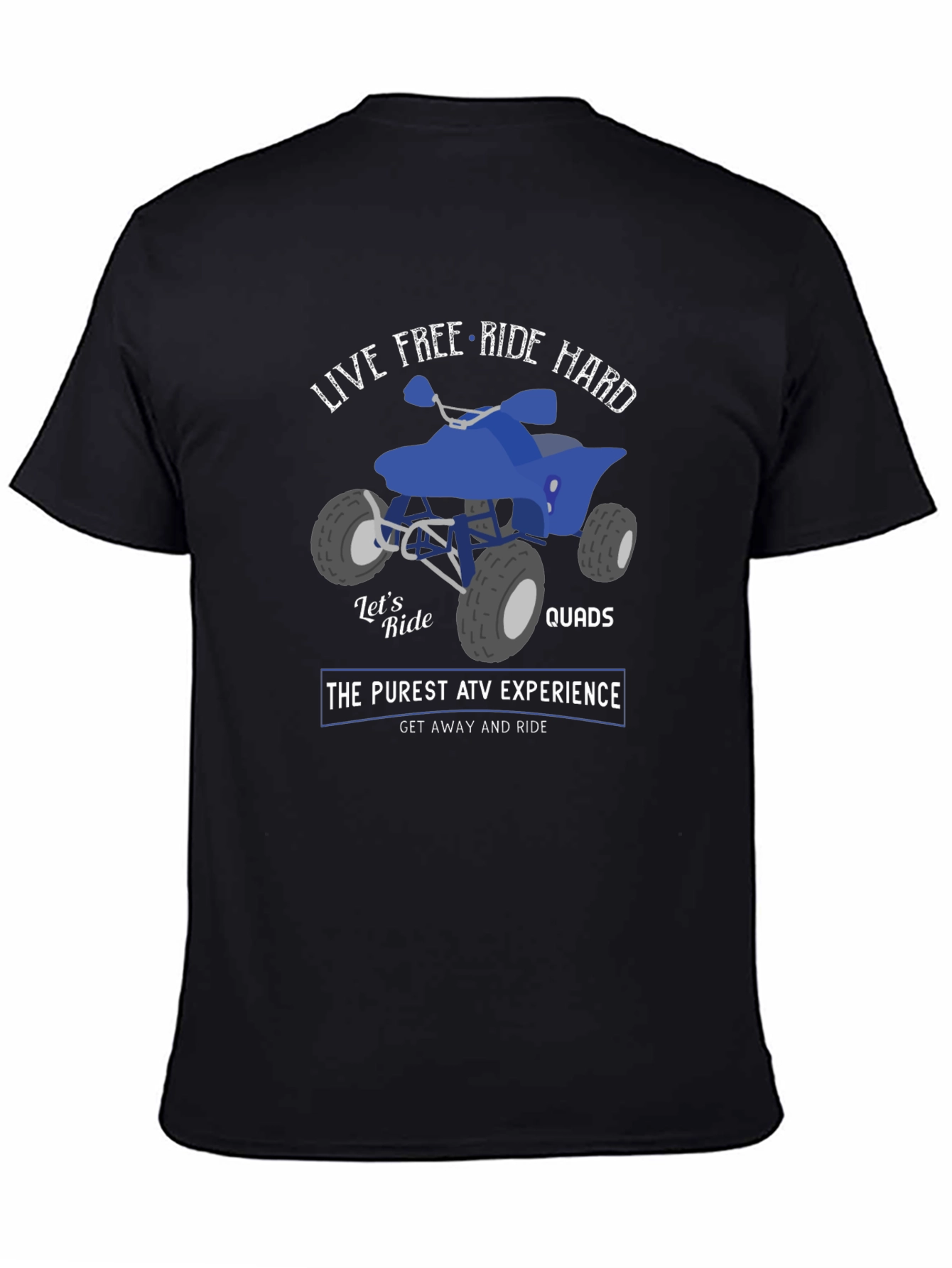 Live Free Ride Hard ATV T-Shirt