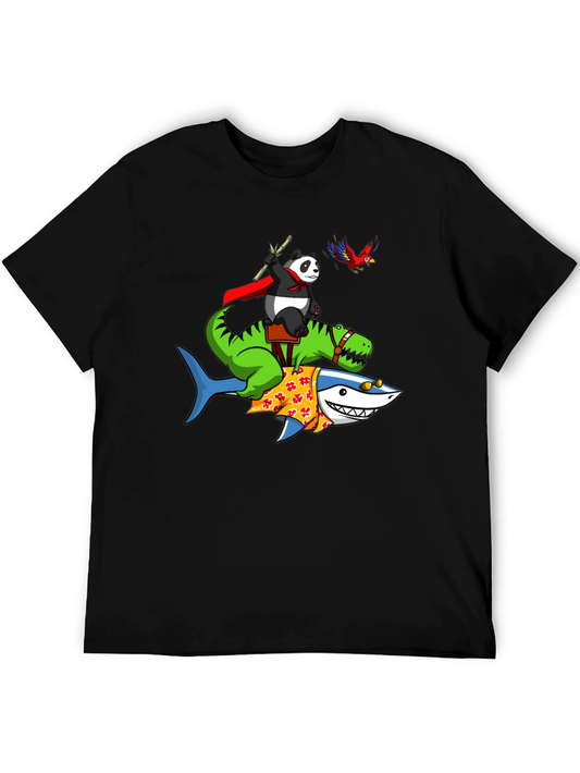 Panda Dinosaur Shark T-Shirt