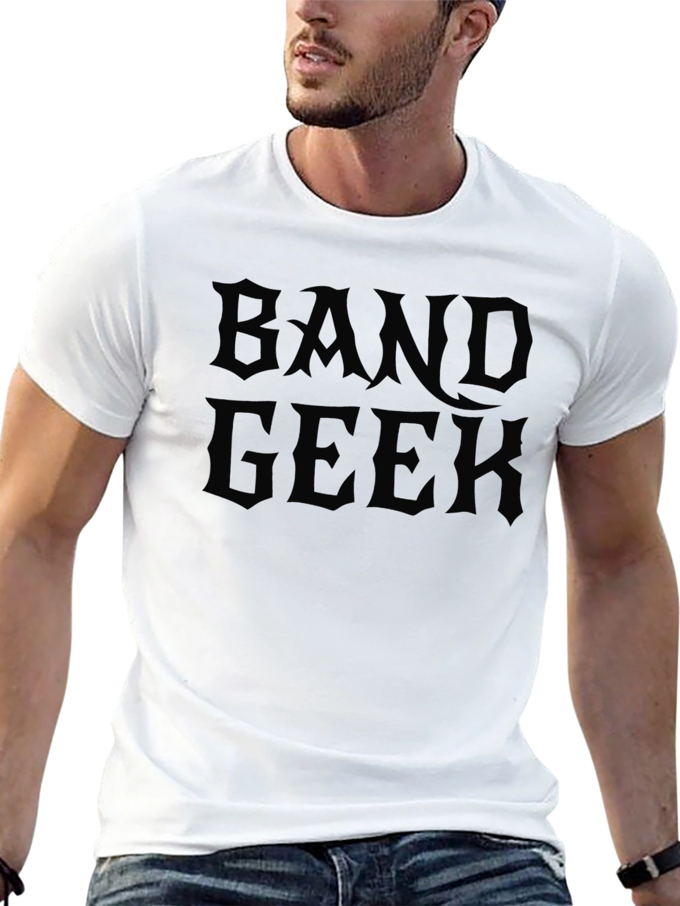 Band Geek Black Cotton T-Shirt