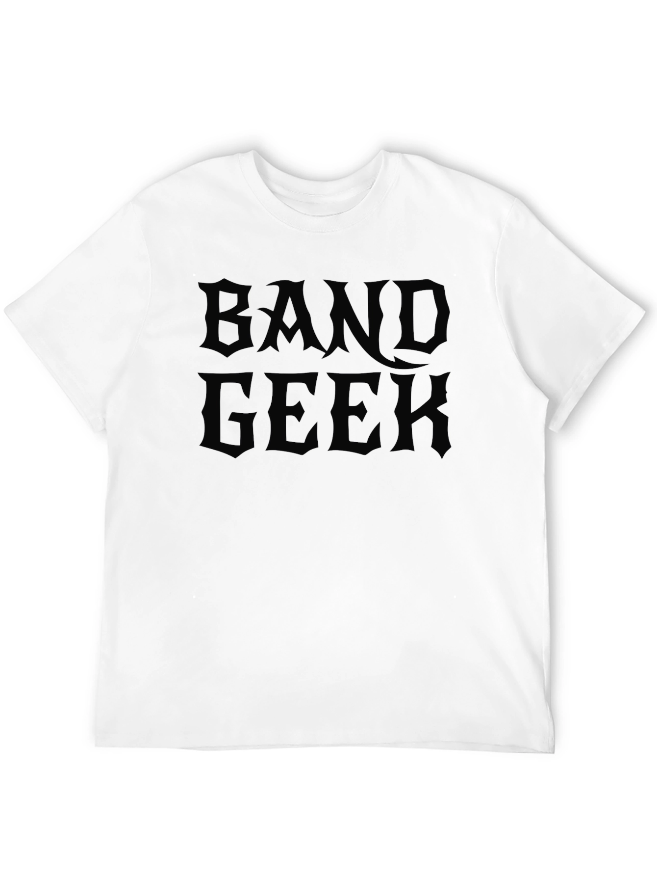 Band Geek Black Cotton T-Shirt