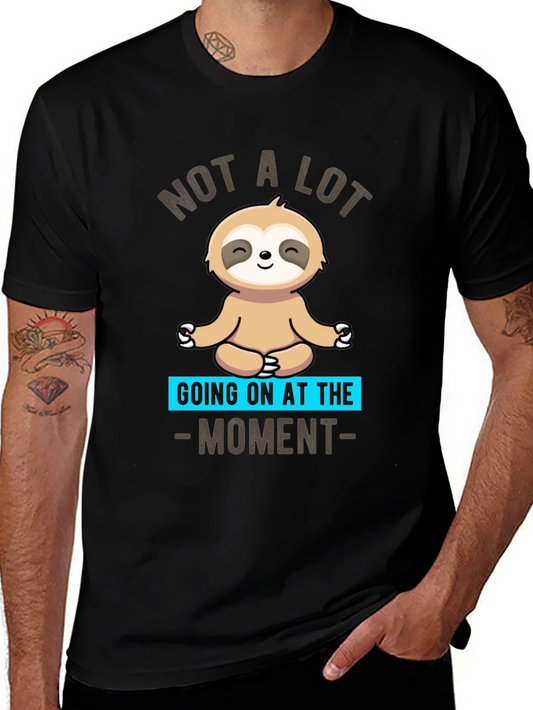 Relaxed Sloth Graphic T-Shirt - Comfy and Casual