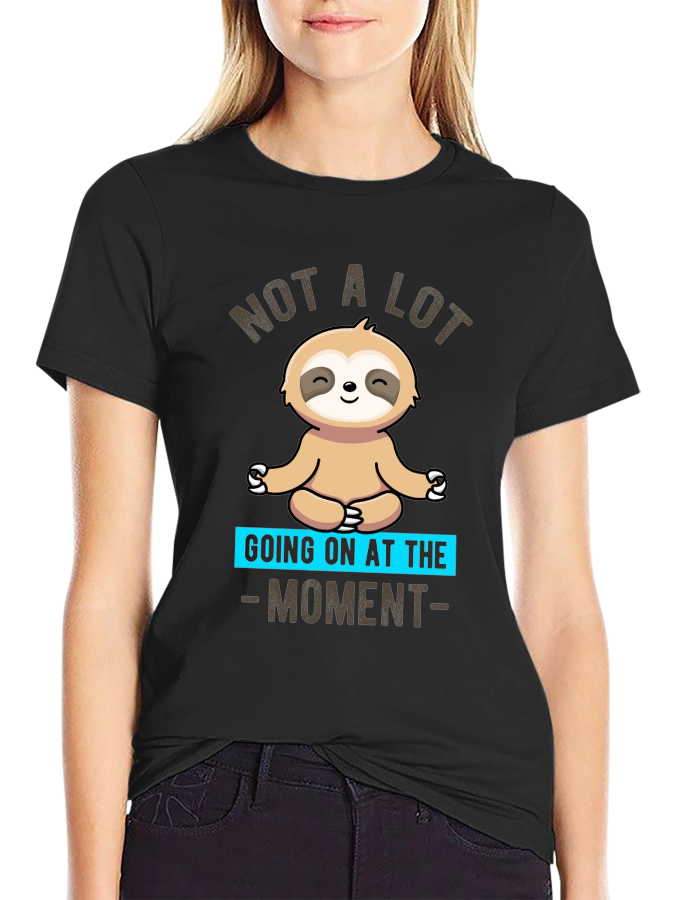 Relaxed Sloth Graphic T-Shirt - Comfy and Casual