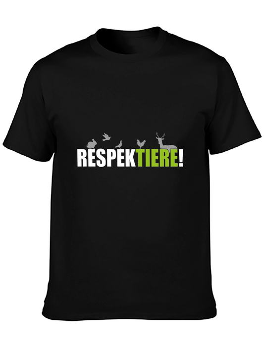 Respektiere! Respect Animals T-Shirt - Black