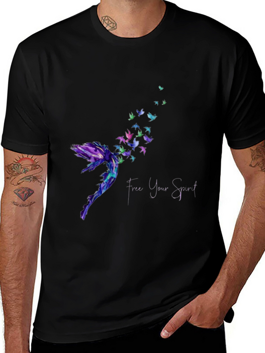 Free Your Spirit Graphic Tee - Unique Design