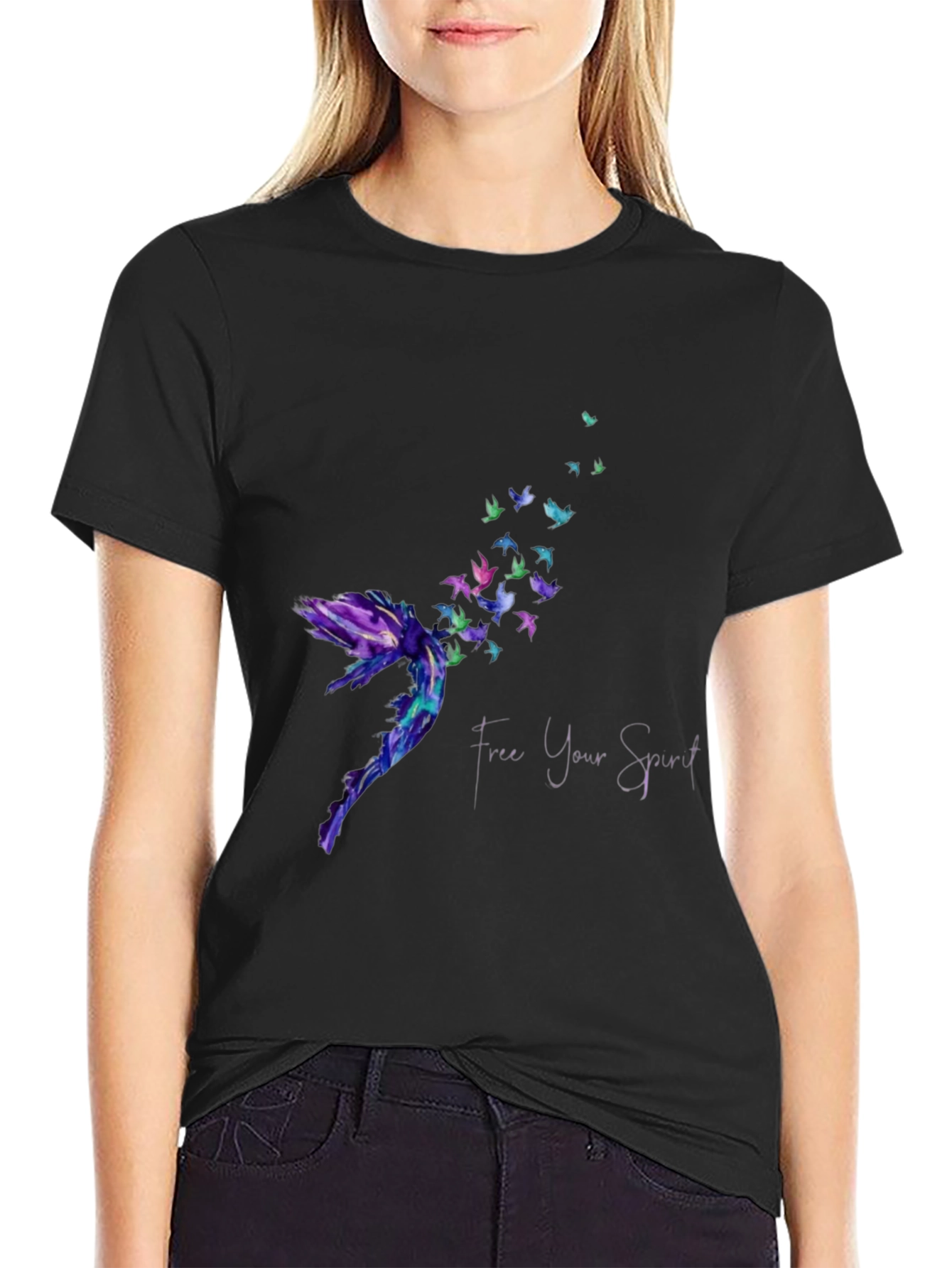 Free Your Spirit Graphic Tee - Unique Design