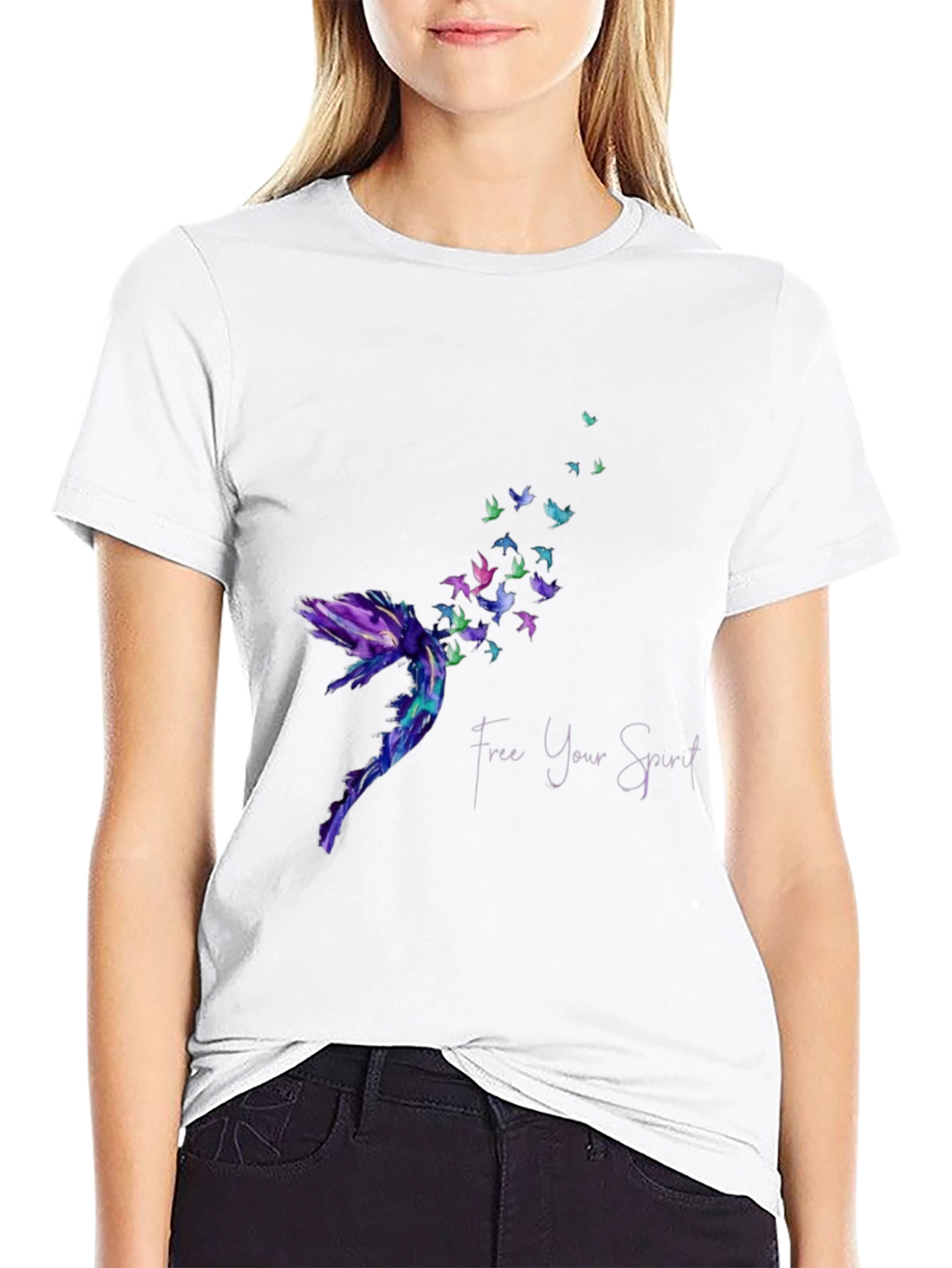 Free Your Spirit Graphic Tee - Unique Design