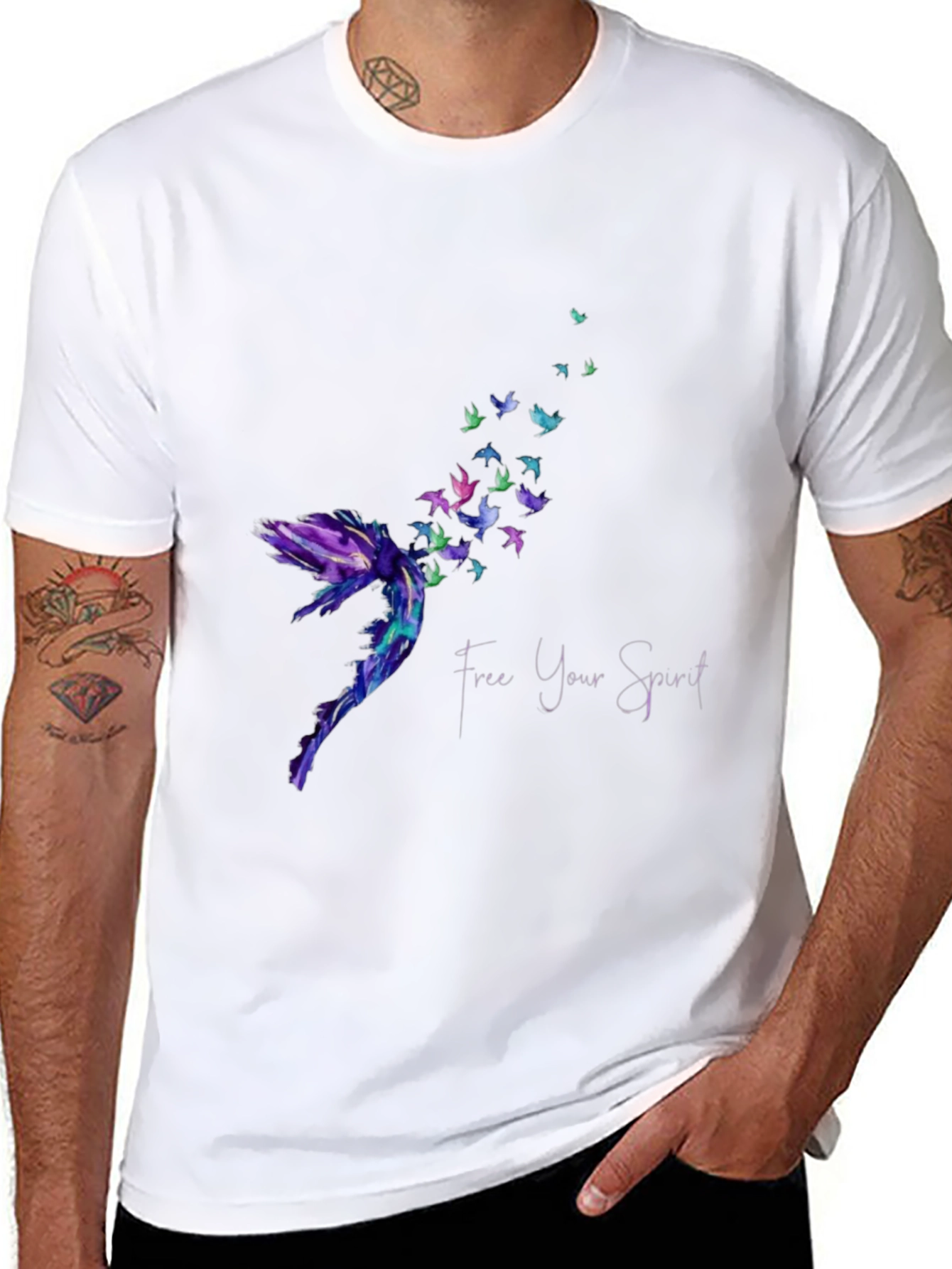 Free Your Spirit Graphic Tee - Unique Design