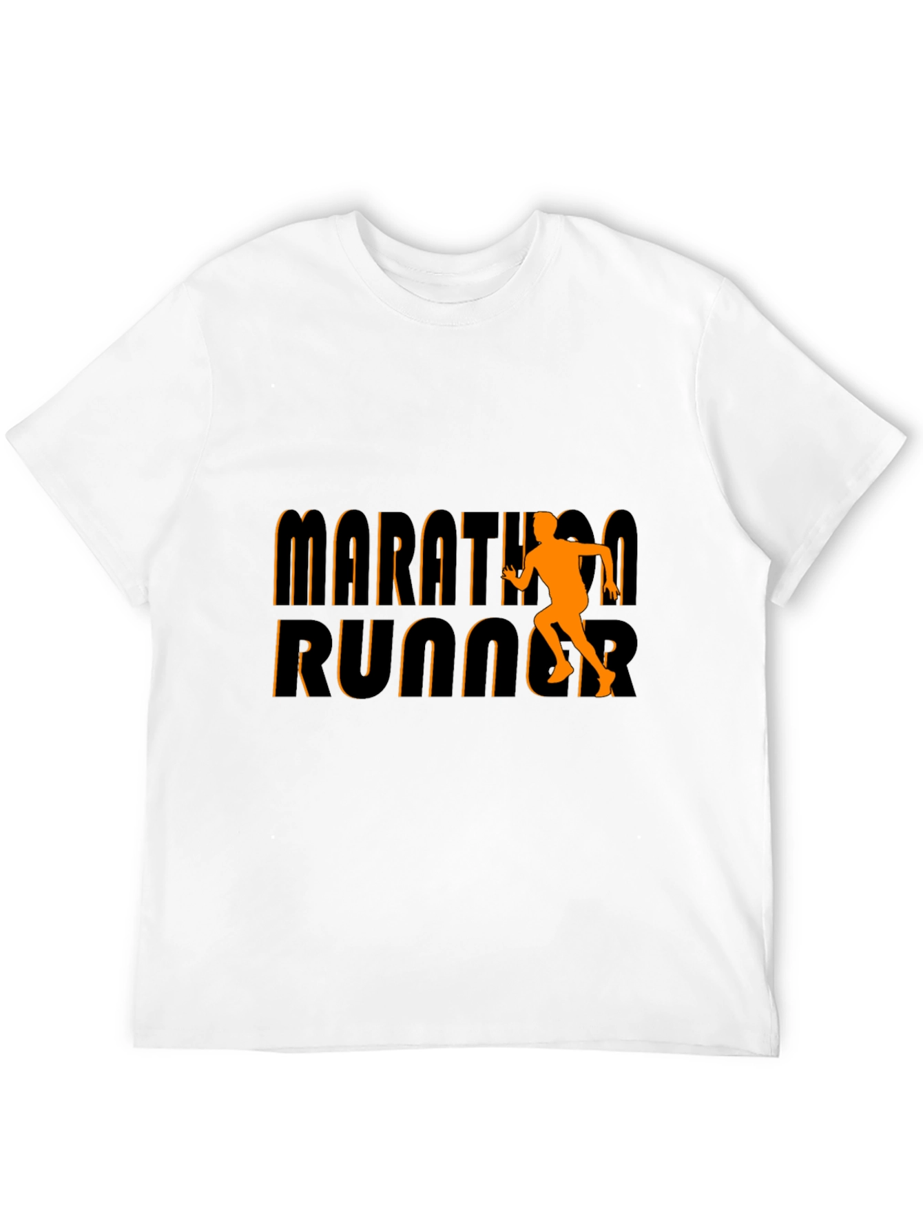 Marathon Runner Graphic Tee - Black