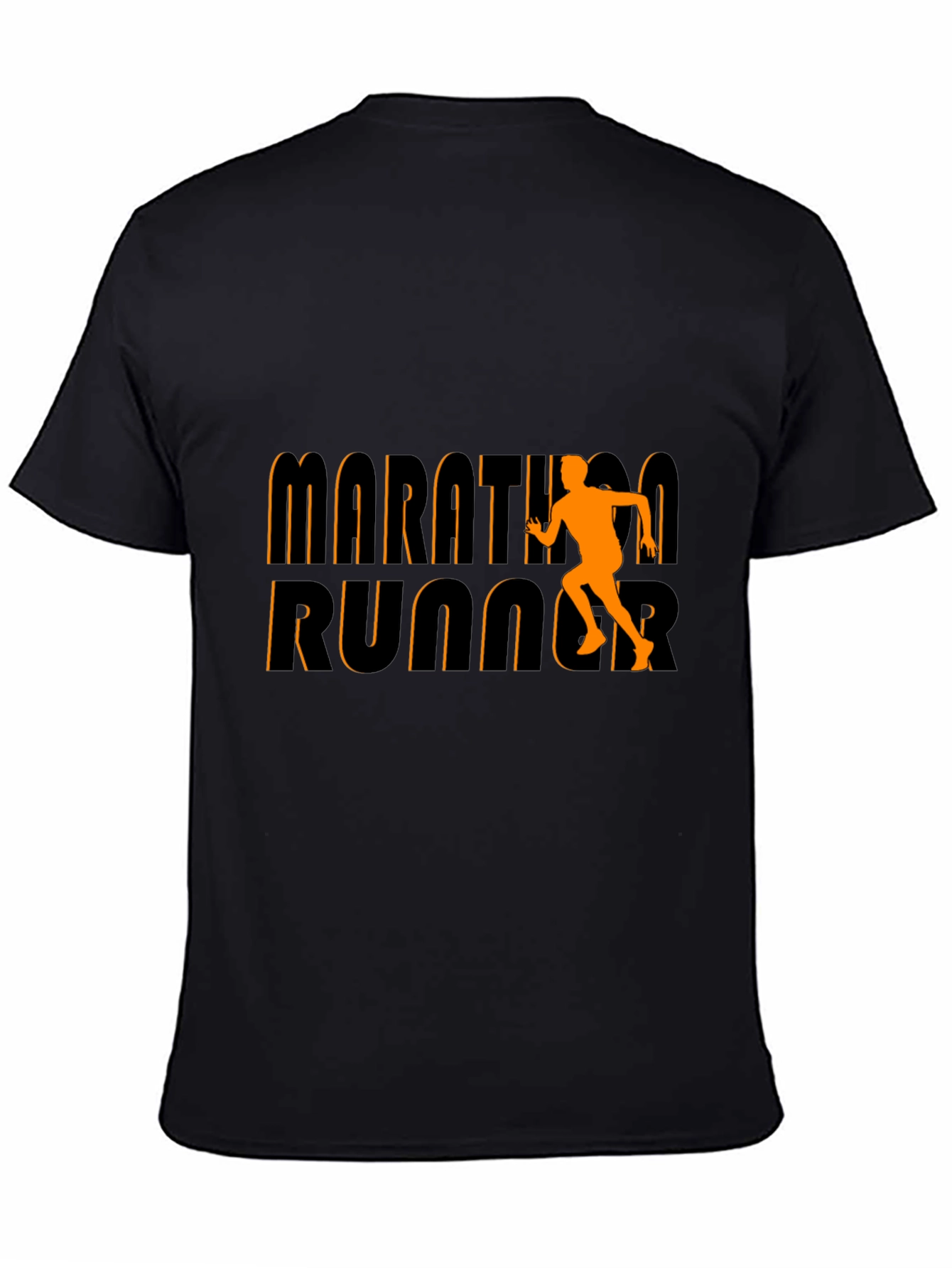 Marathon Runner Graphic Tee - Black