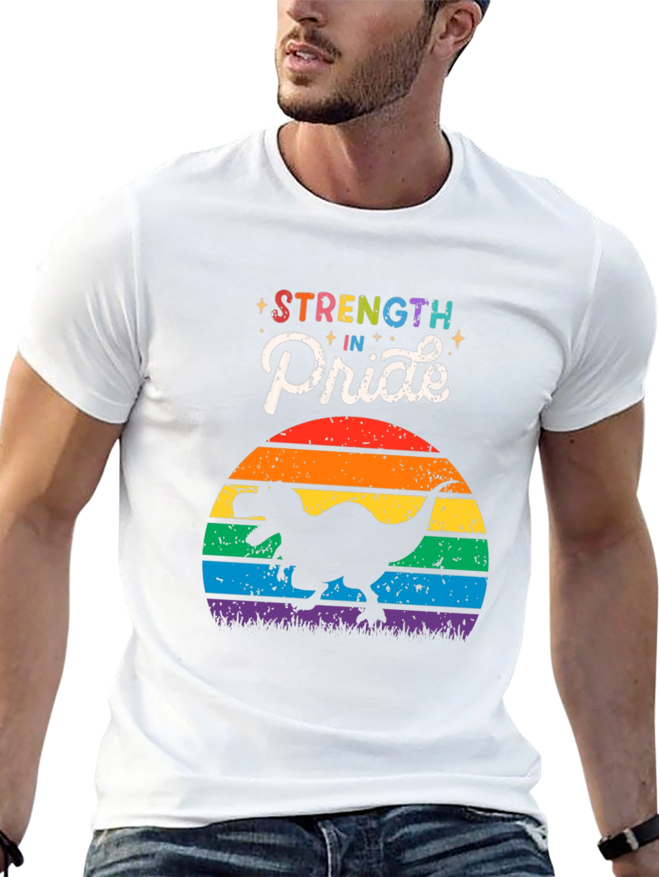 Strength in Pride Dinosaur T-Shirt