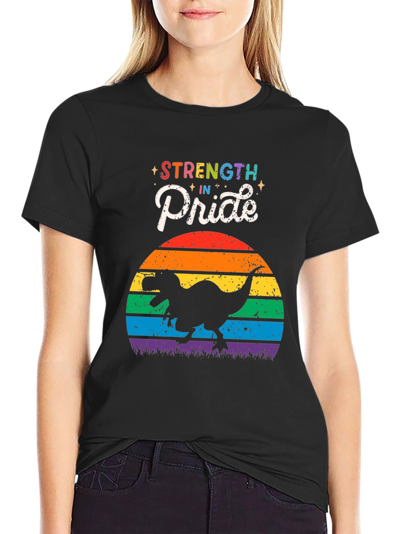 Strength in Pride Dinosaur T-Shirt