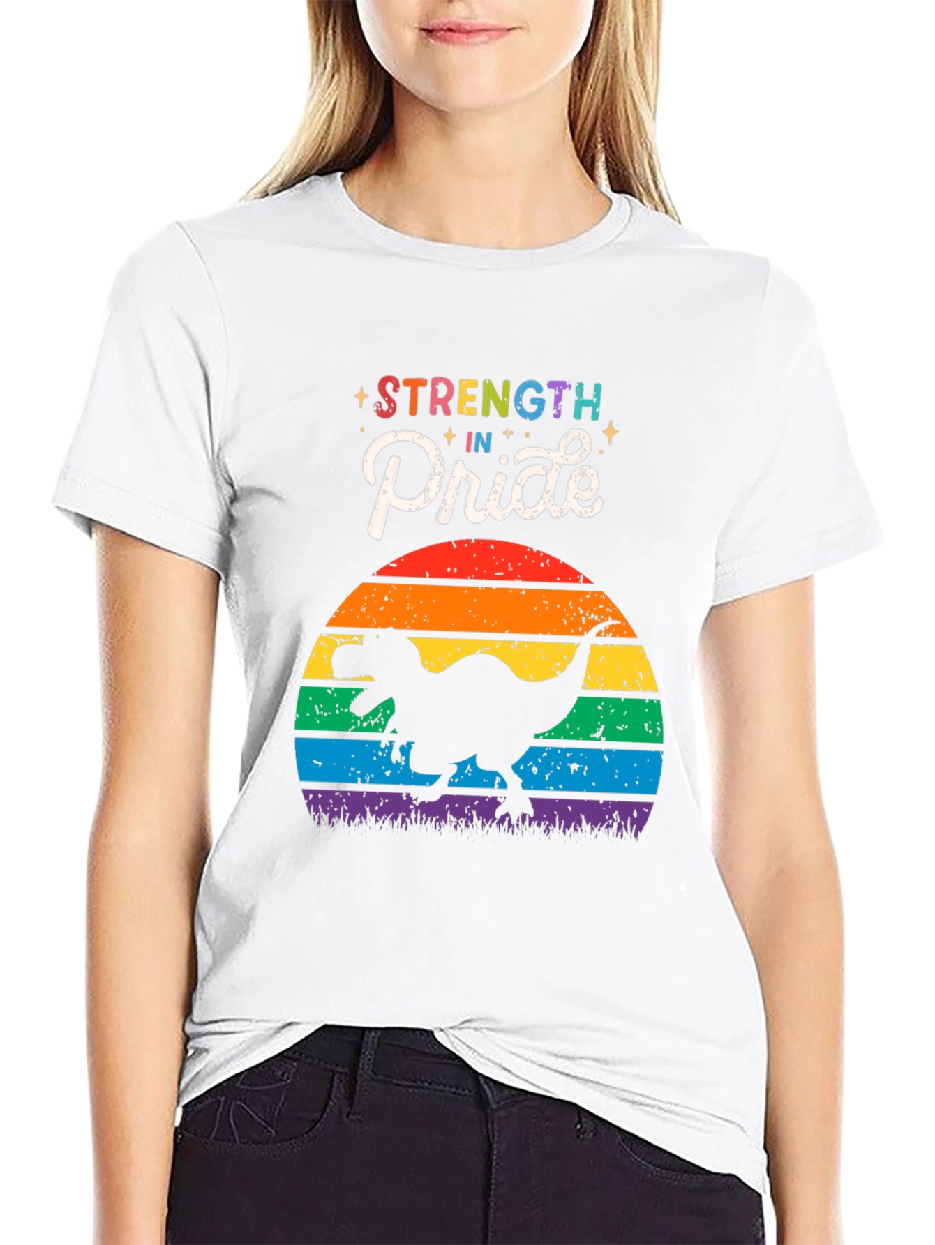 Strength in Pride Dinosaur T-Shirt