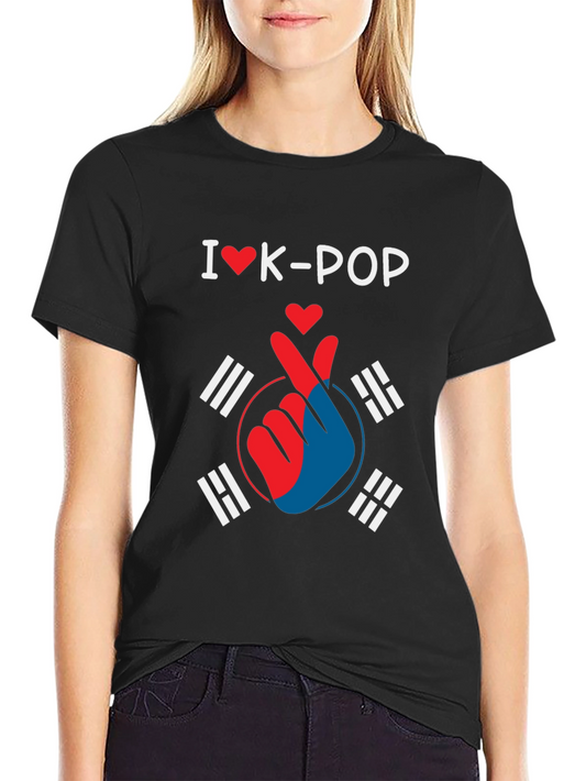 I Love K-Pop Heart T-Shirt
