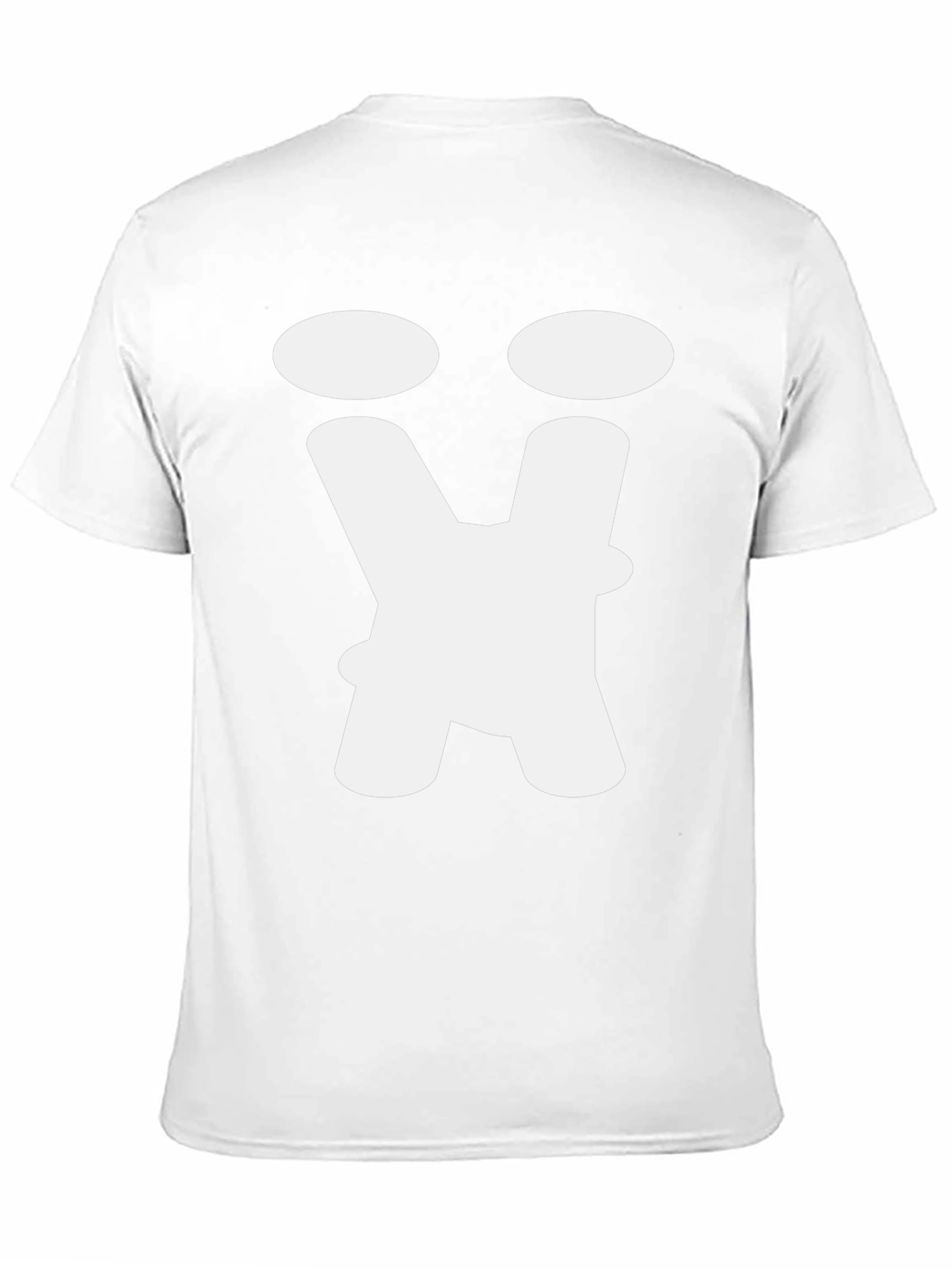 Abstract Face Graphic Tee - Black Cotton T-Shirt