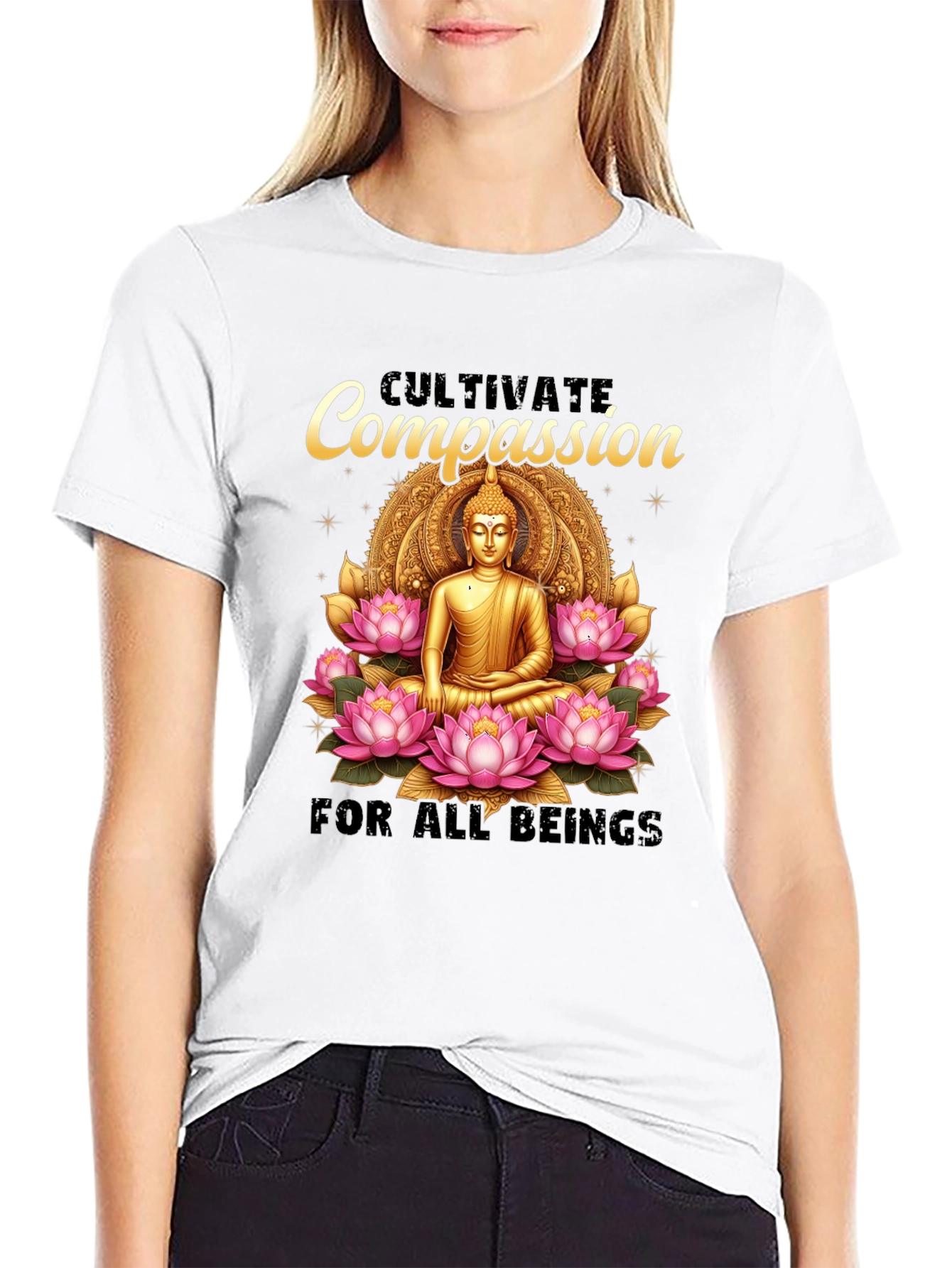 Cultivate Compassion Buddha Graphic Tee