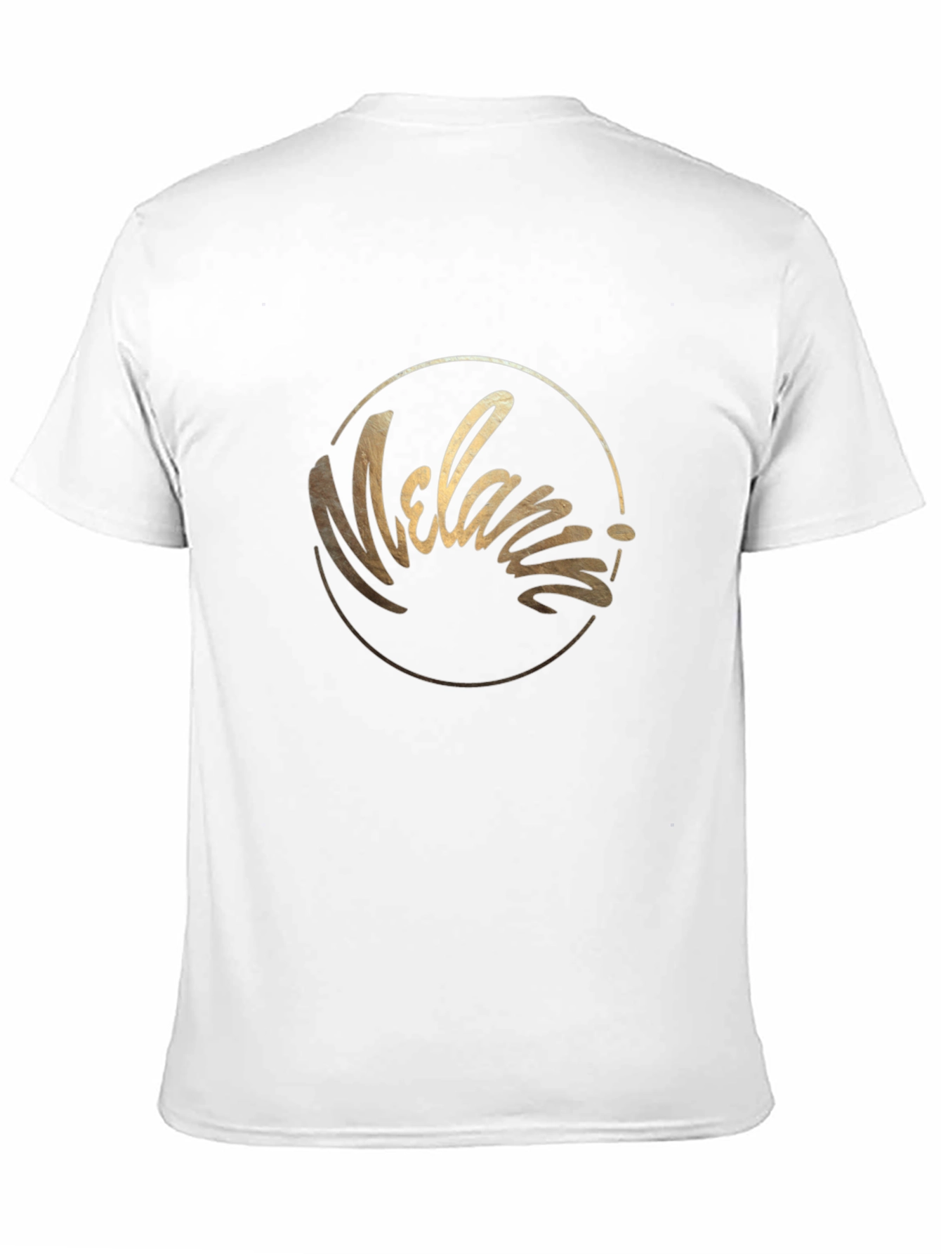 Melania Script Graphic Tee - Black Cotton Blend