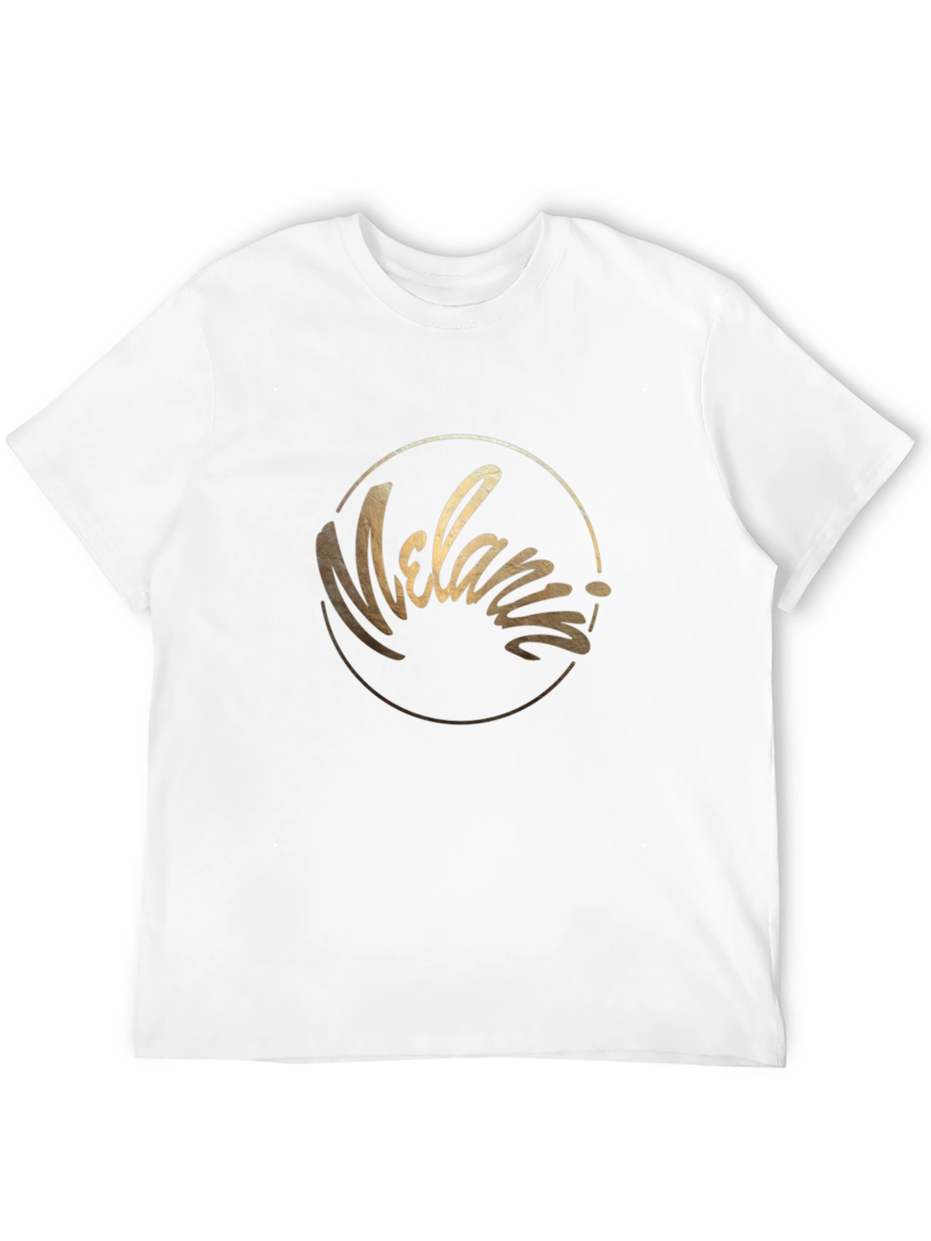 Melania Script Graphic Tee - Black Cotton Blend
