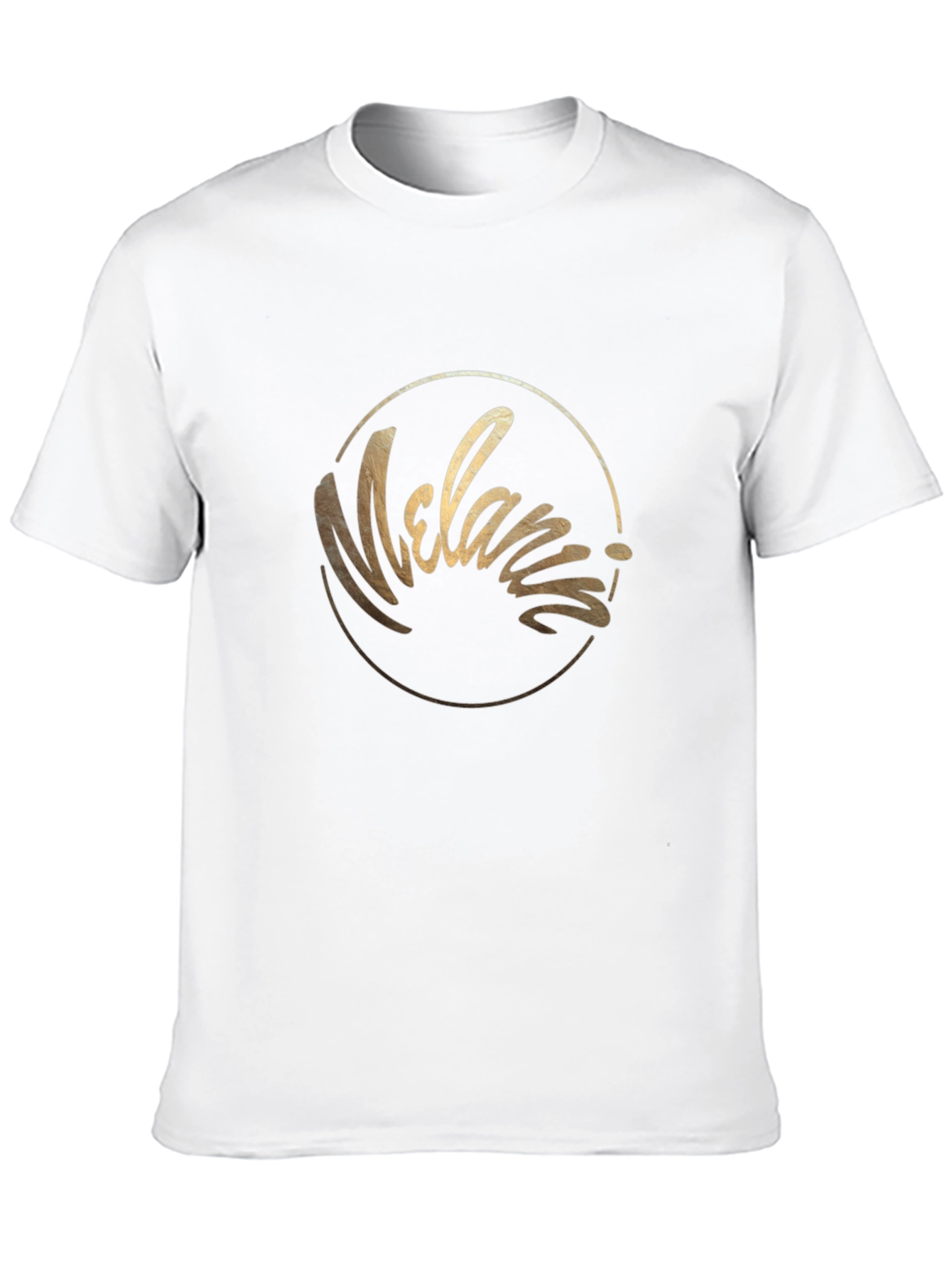 Melania Script Graphic Tee - Black Cotton Blend