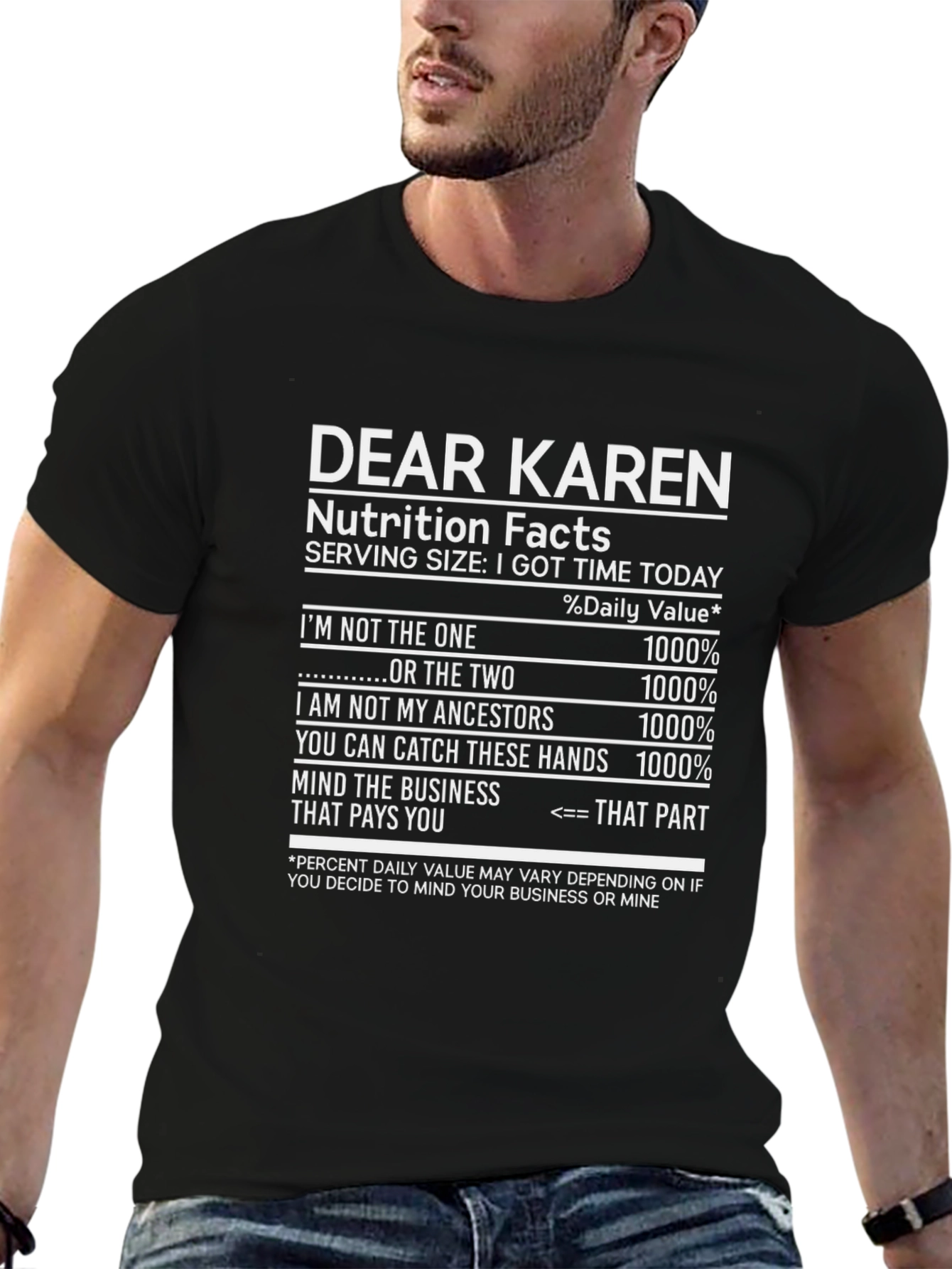 Dear Karen Nutrition Facts T-Shirt