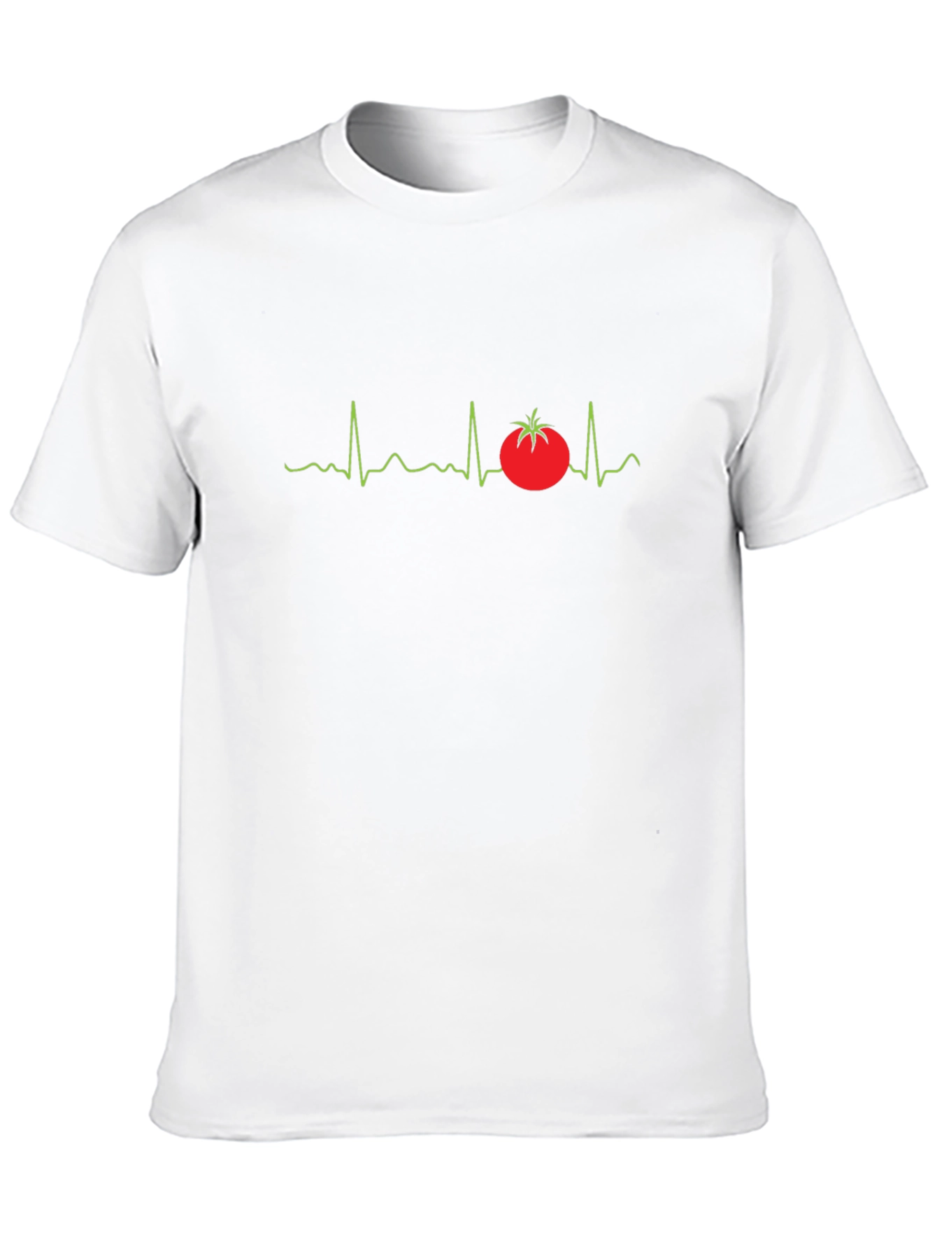 Tomato Heartbeat Graphic T-Shirt - Black