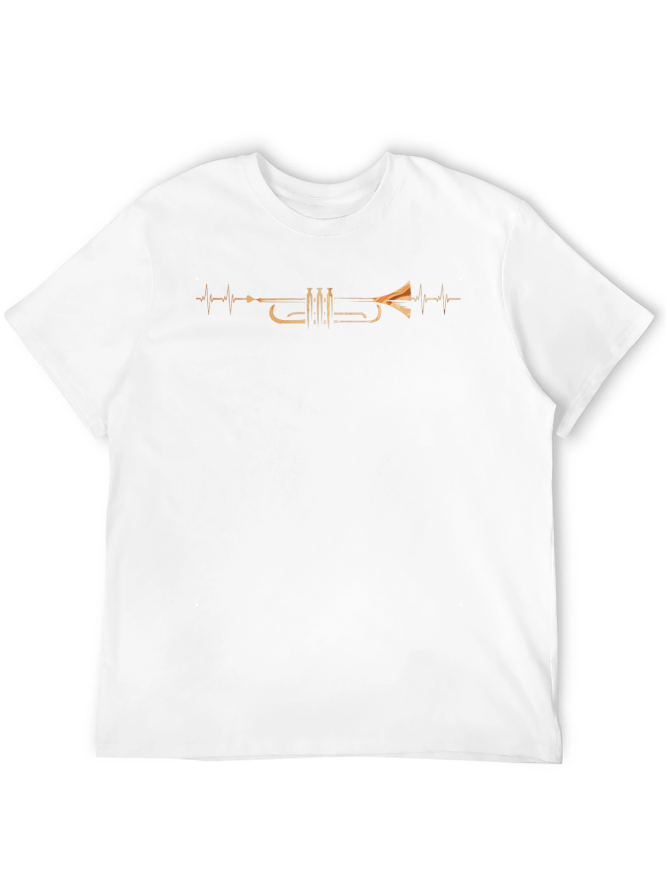 Trumpet Heartbeat Graphic Tee - Musician T-Shirt