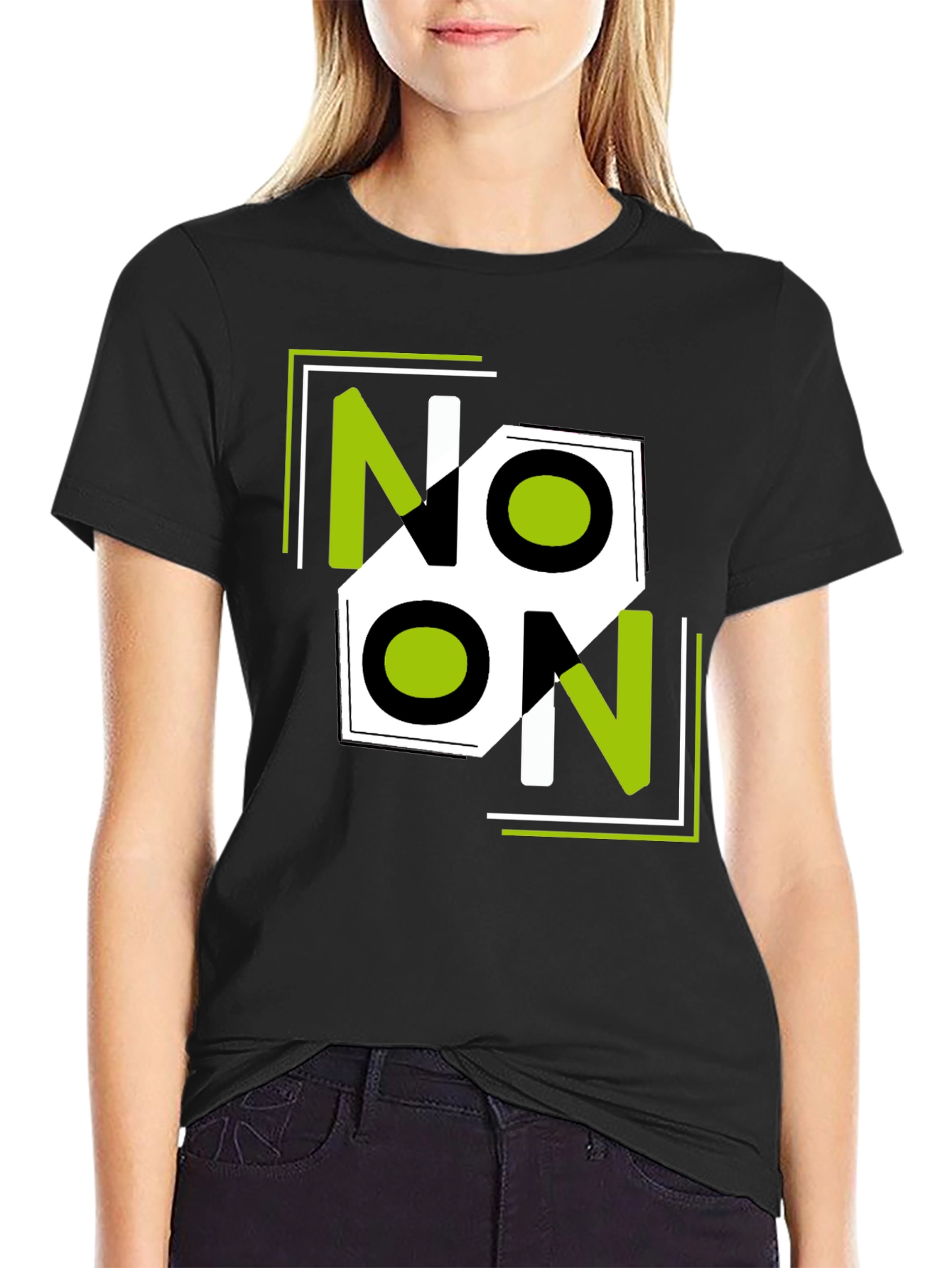 Graphic Tee - NOON Design Stylish Black Shirt