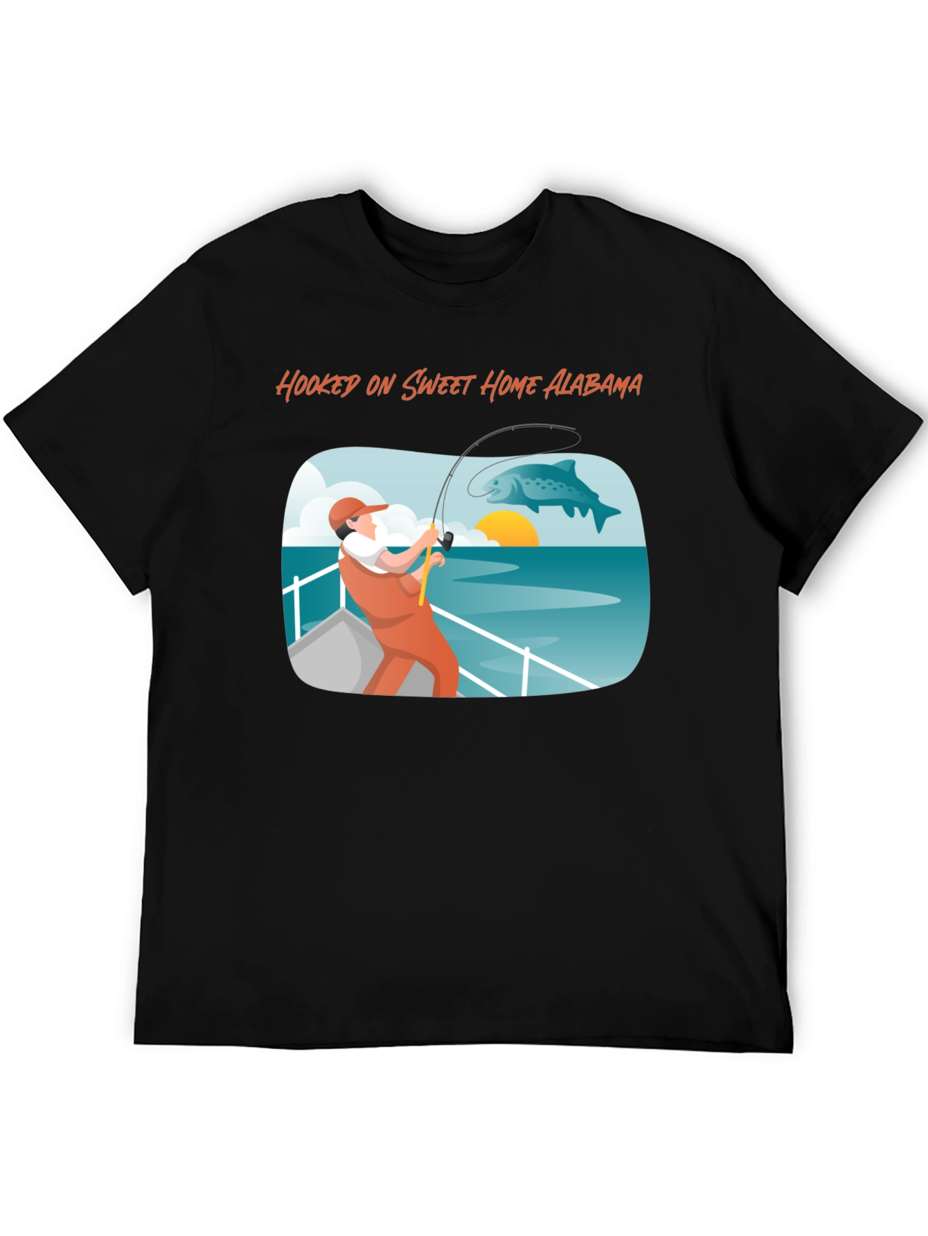 Hooked on Sweet Home Alabama Fishing T-Shirt