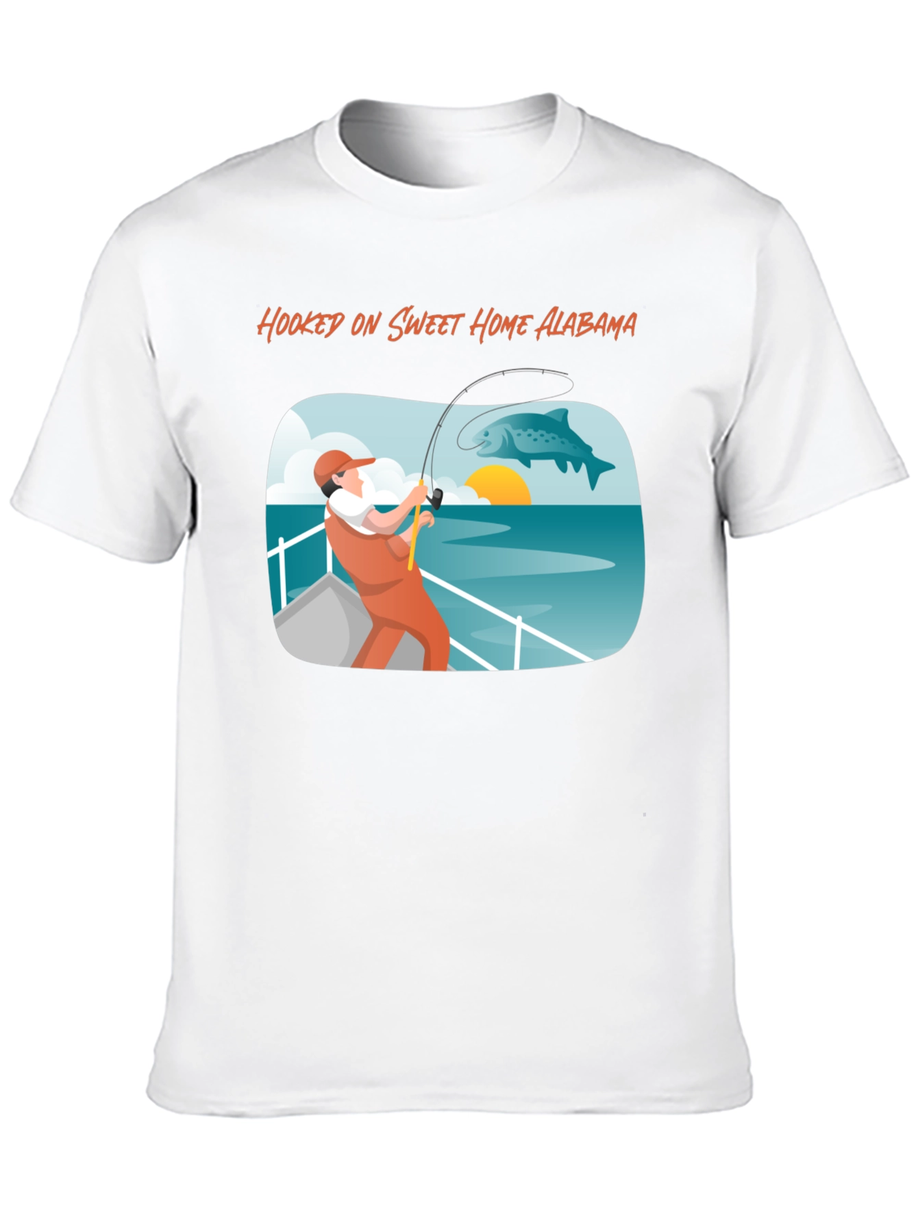 Hooked on Sweet Home Alabama Fishing T-Shirt